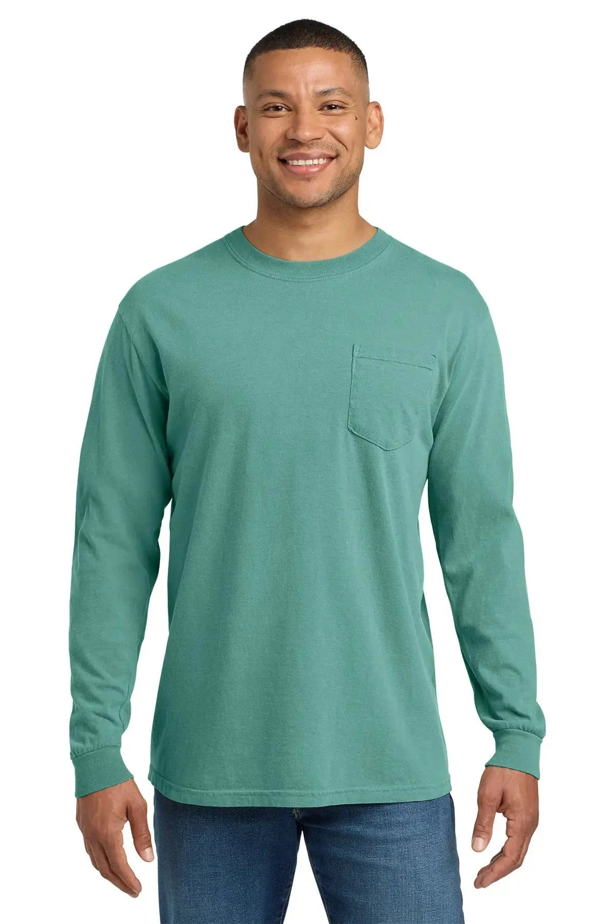Comfort Colors® Heavyweight Ring Spun Long Sleeve Pocket Tee #4410 Game Over Merch