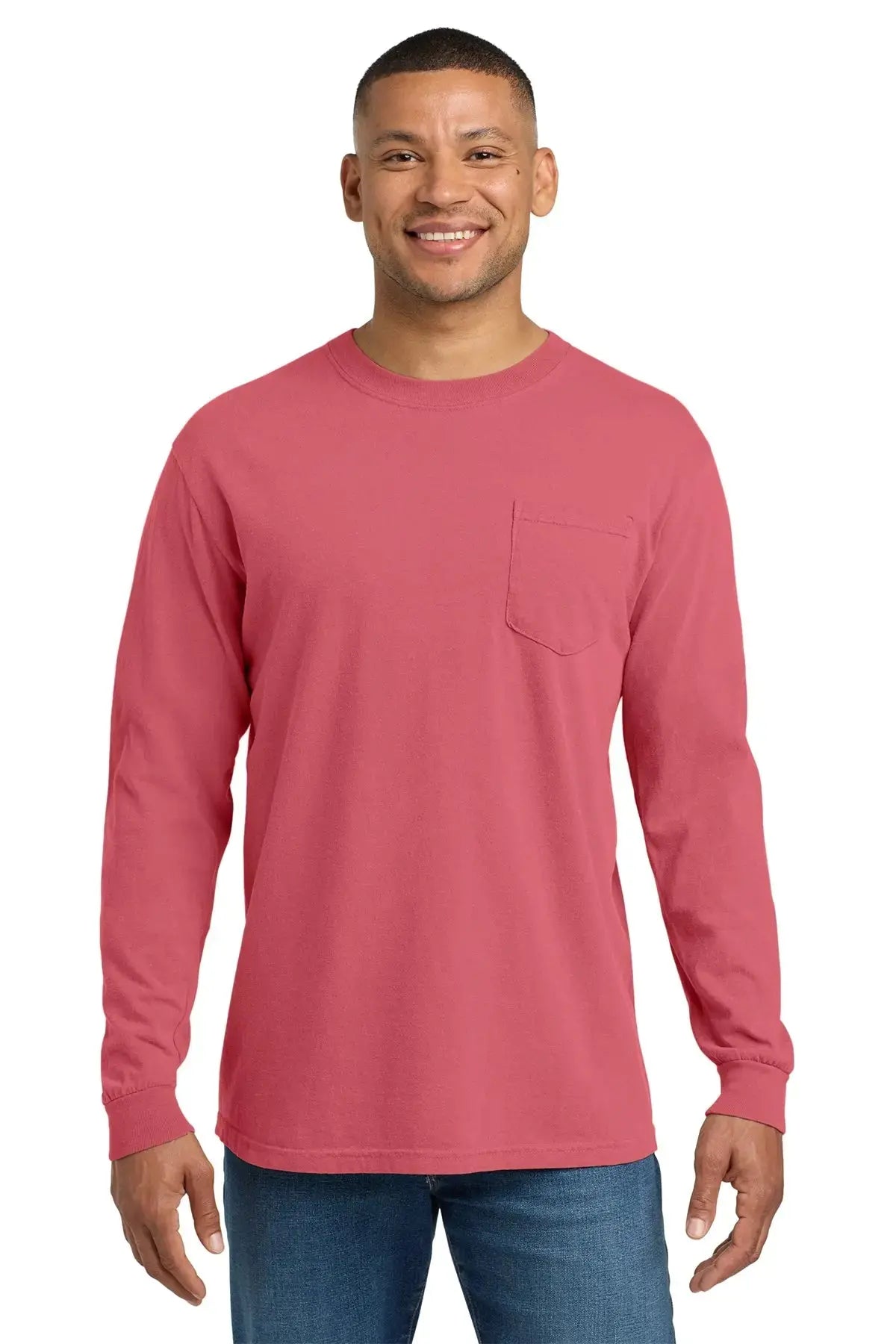 Comfort Colors® Heavyweight Ring Spun Long Sleeve Pocket Tee #4410 Game Over Merch