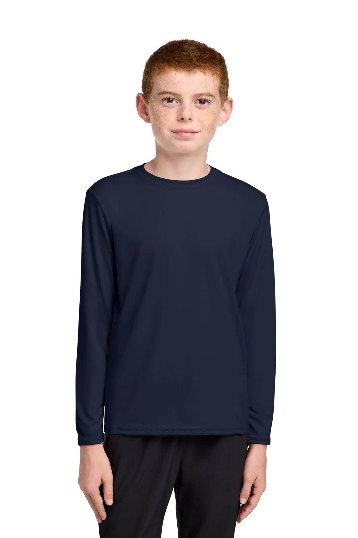 Port & Co™ Youth Long Sleeve Performance Tee with UPF #PC380YLS