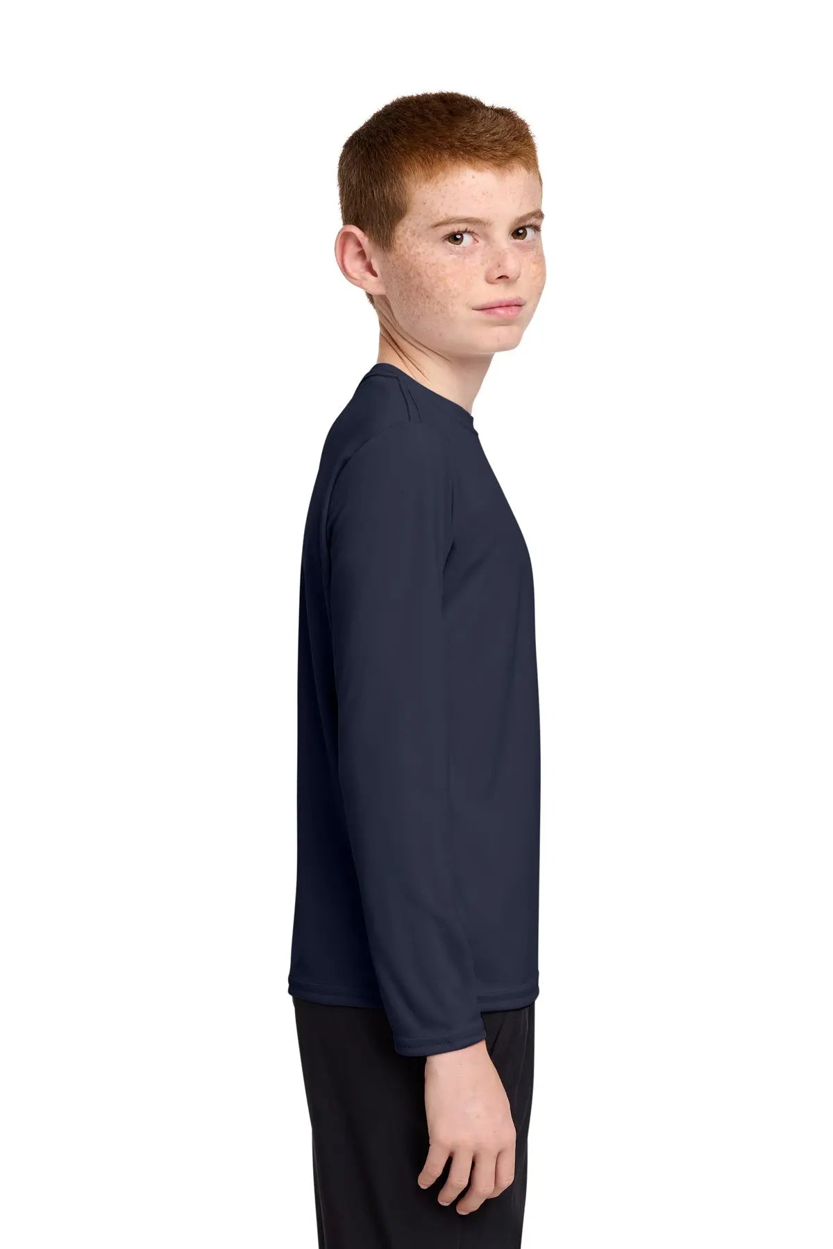 Port & Co™ Youth Long Sleeve Performance Tee with UPF #PC380YLS