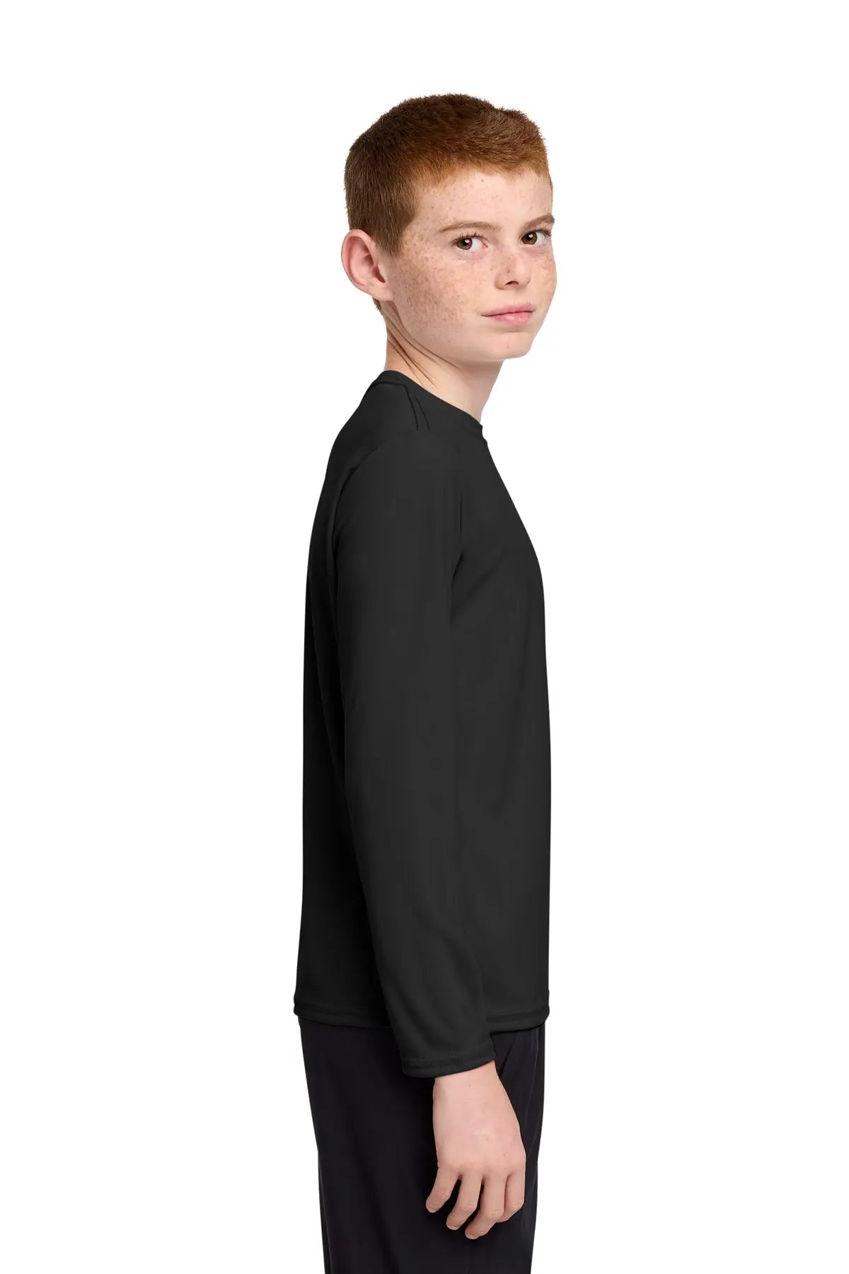 Port & Co™ Youth Long Sleeve Performance Tee with UPF #PC380YLS