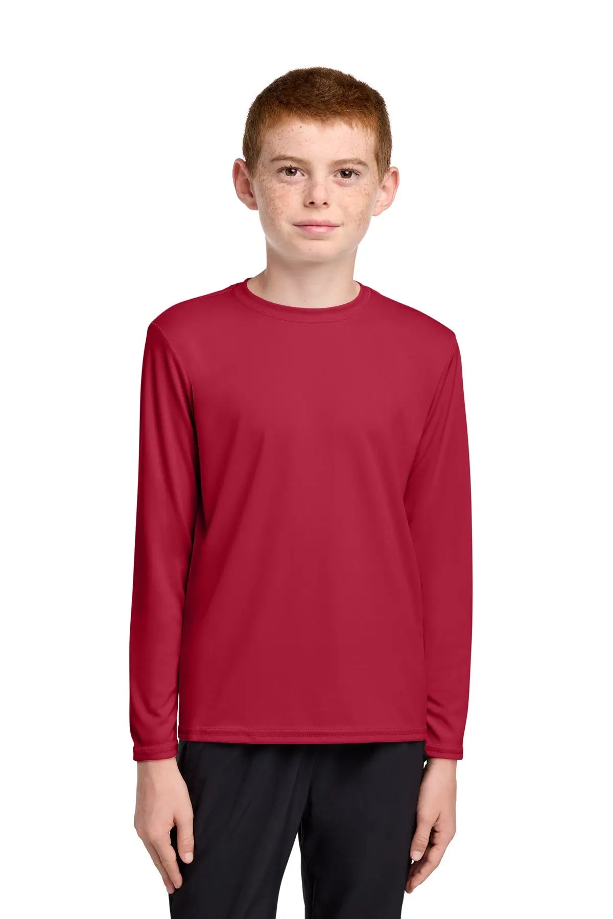 Port & Co™ Youth Long Sleeve Performance Tee with UPF #PC380YLS