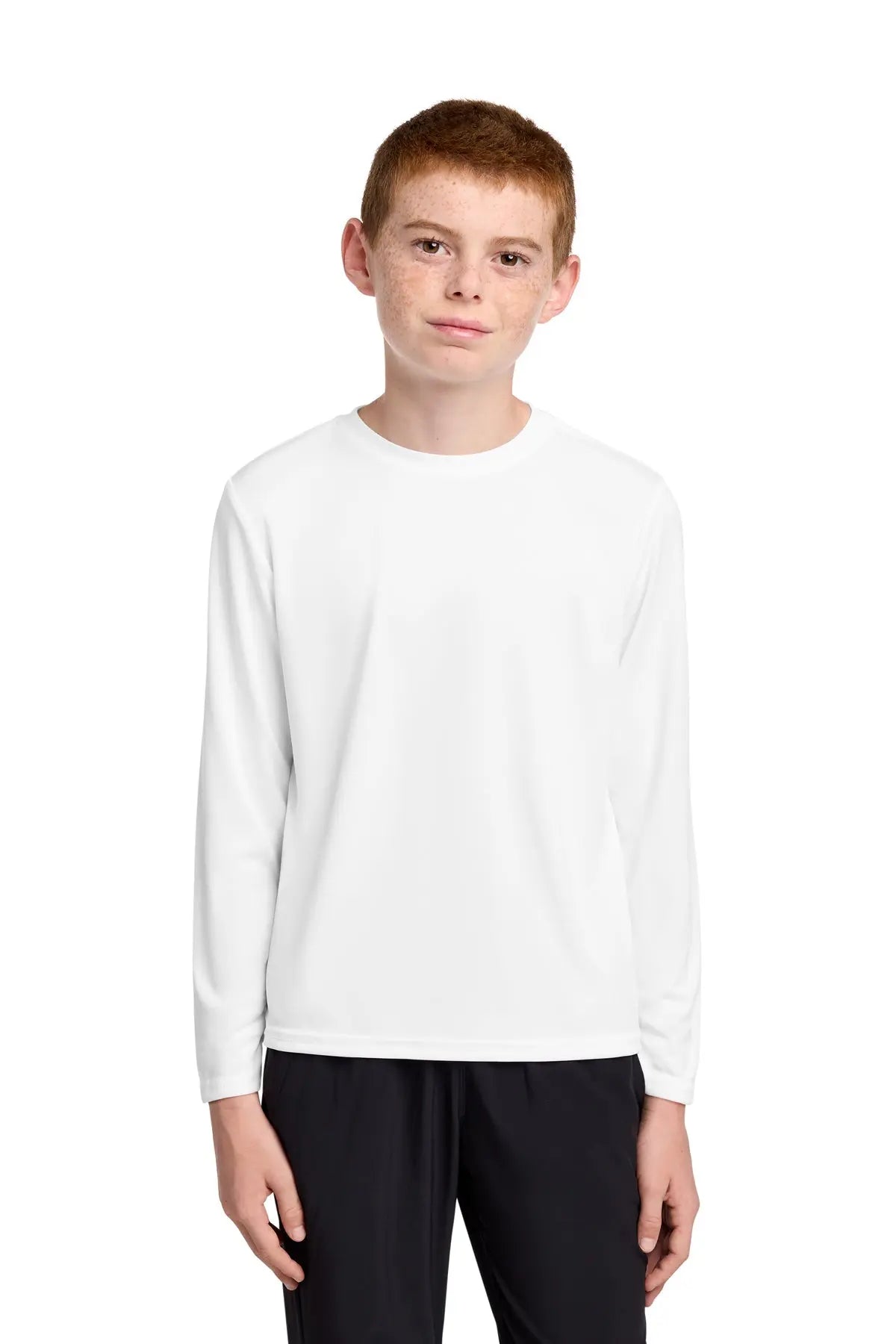 Port & Co™ Youth Long Sleeve Performance Tee with UPF #PC380YLS