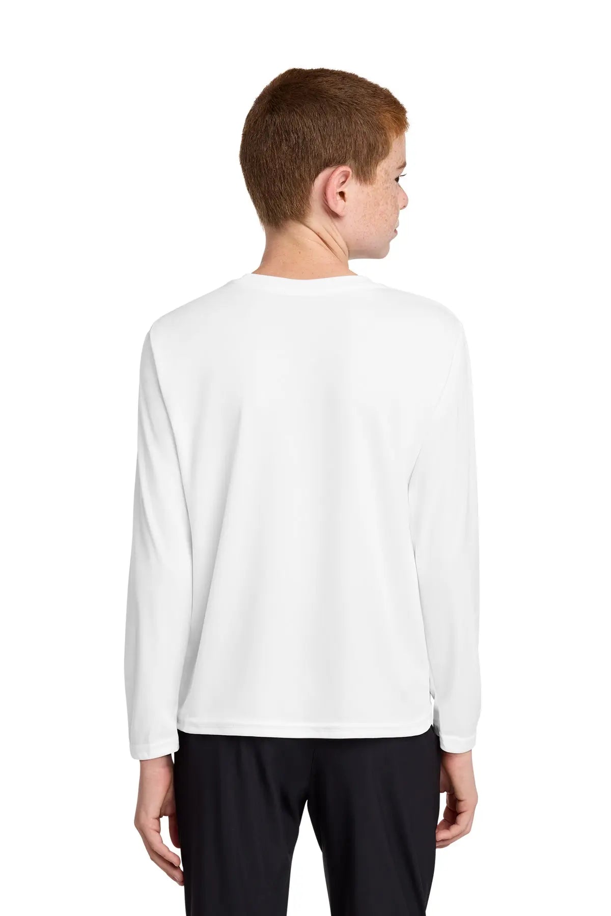 Port & Co™ Youth Long Sleeve Performance Tee with UPF #PC380YLS