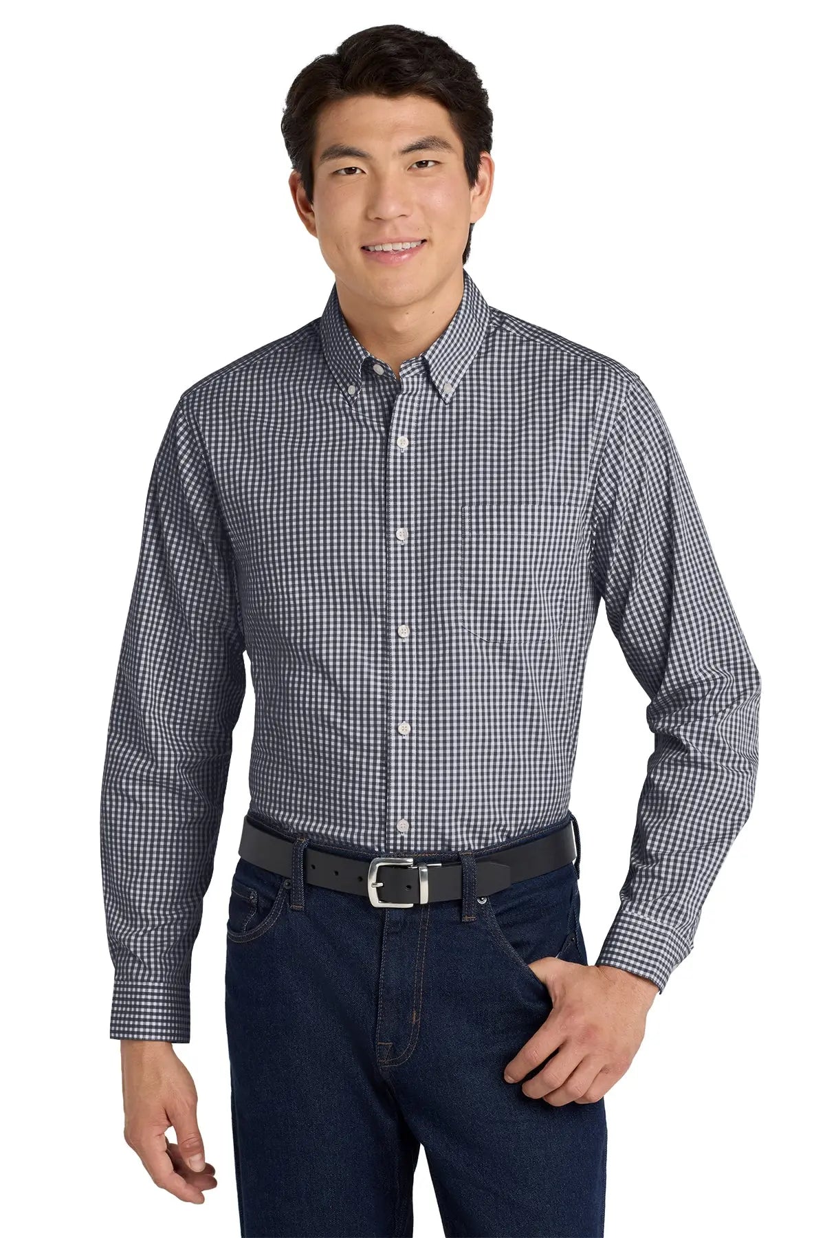Port Authority® Broadcloth Gingham Easy Care Shirt #W644