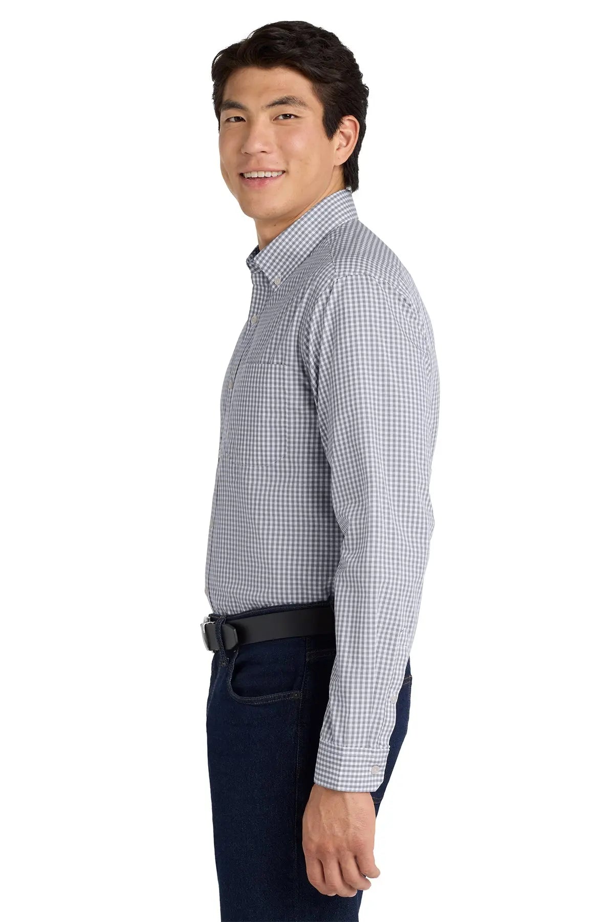 Port Authority® Broadcloth Gingham Easy Care Shirt #W644