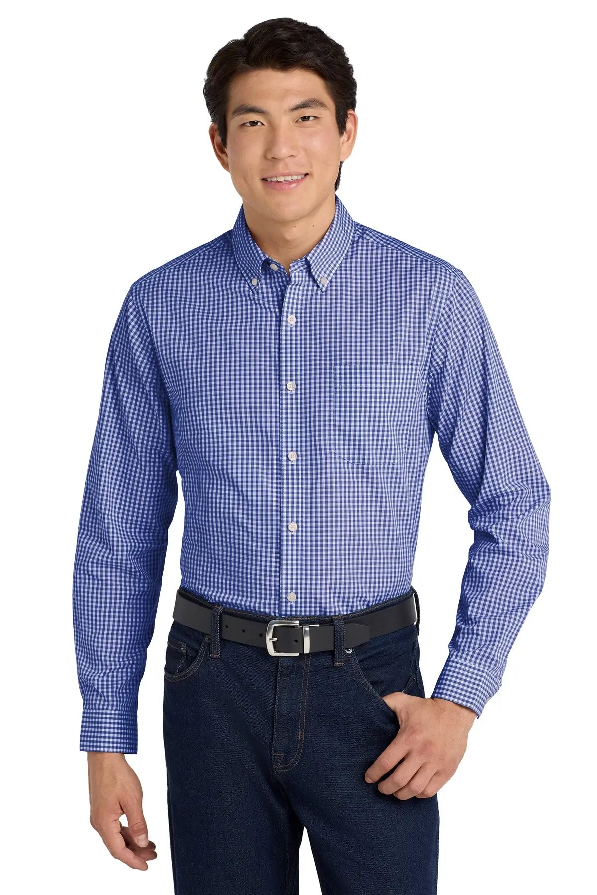 Port Authority® Broadcloth Gingham Easy Care Shirt #W644