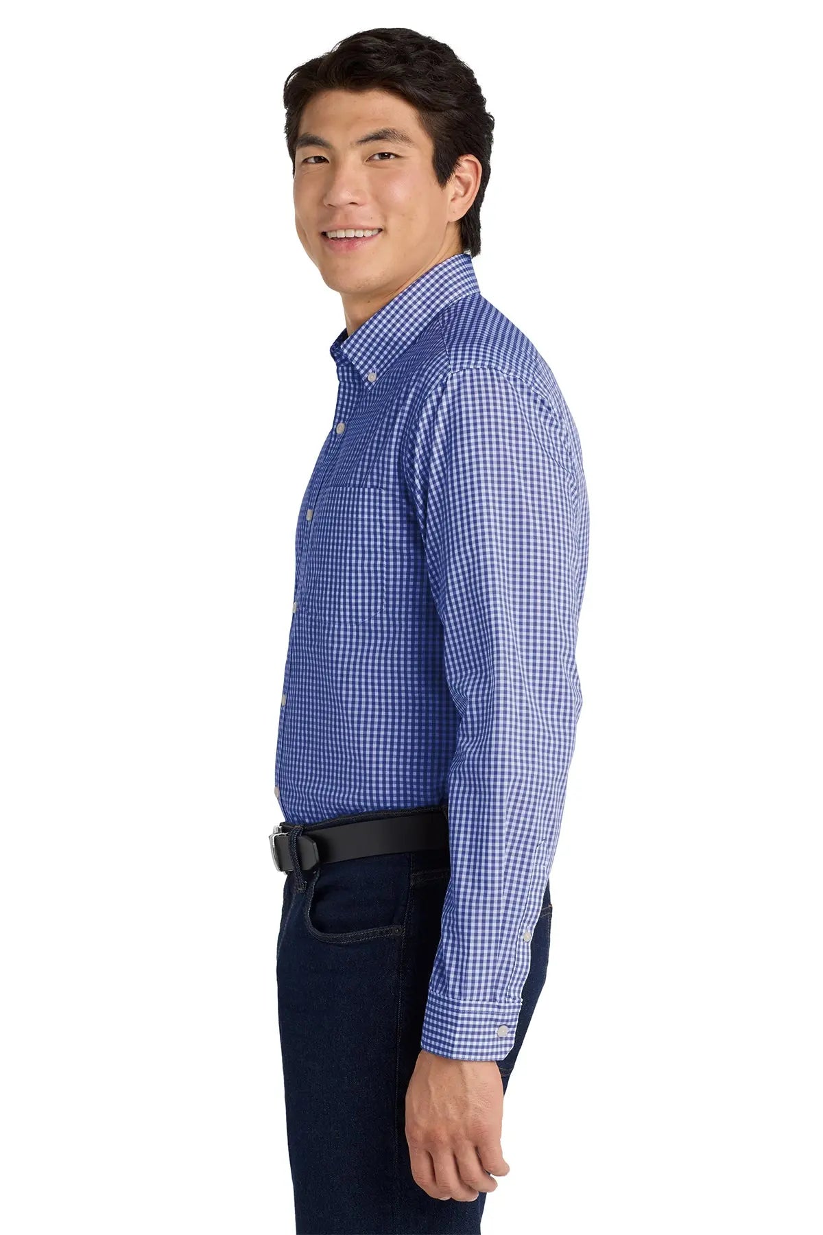 Port Authority® Broadcloth Gingham Easy Care Shirt #W644