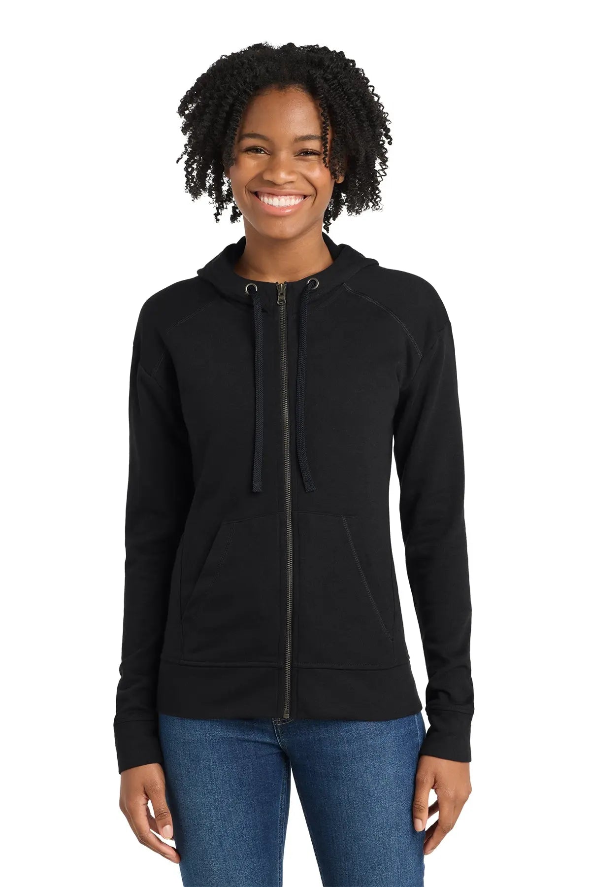Sport-Tek® Women's PosiCharge® Tri-Blend Wicking Fleece Full-Zip Hooded Jacket #LST293