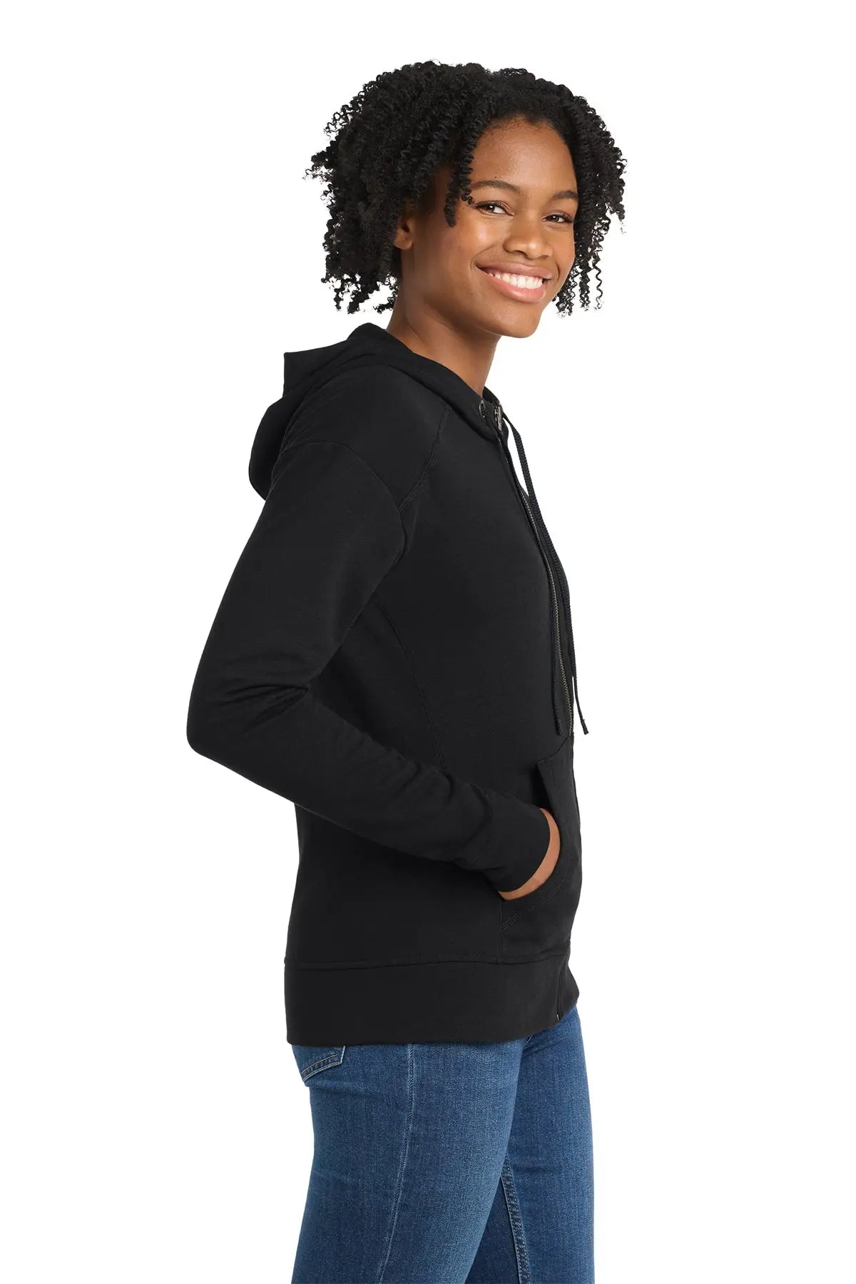 Sport-Tek® Women's PosiCharge® Tri-Blend Wicking Fleece Full-Zip Hooded Jacket #LST293