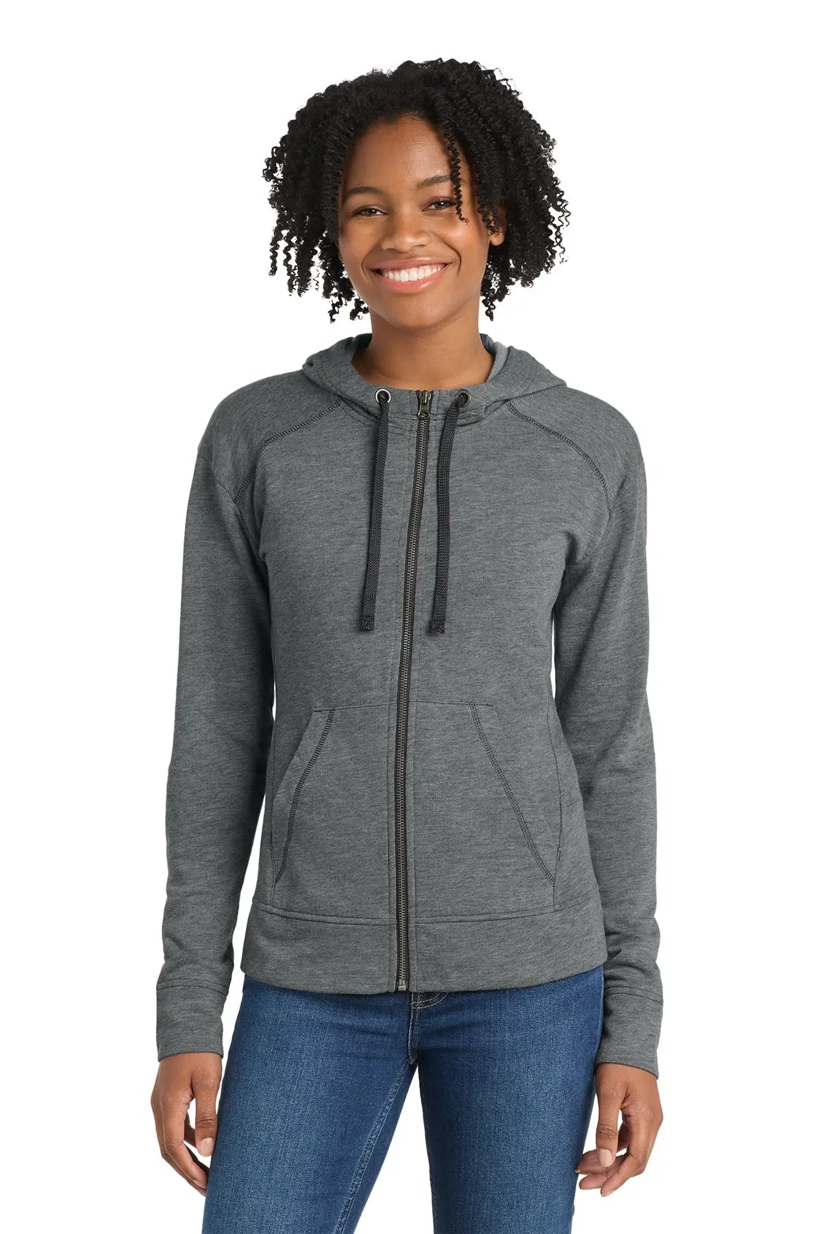Sport-Tek® Women's PosiCharge® Tri-Blend Wicking Fleece Full-Zip Hooded Jacket #LST293