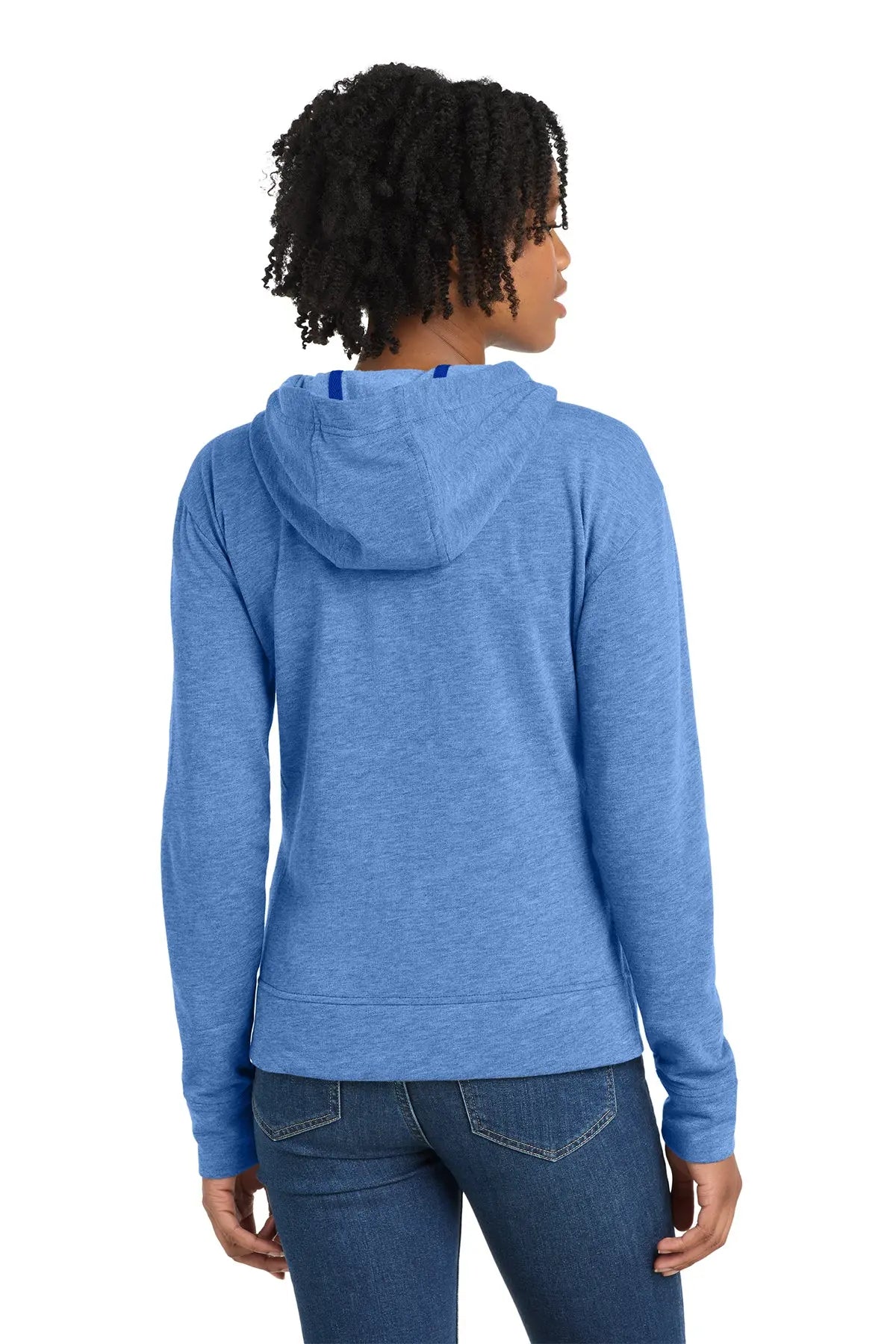 Sport-Tek® Women's PosiCharge® Tri-Blend Wicking Fleece Full-Zip Hooded Jacket #LST293