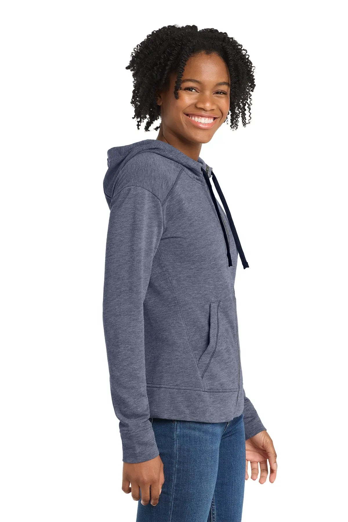 Sport-Tek® Women's PosiCharge® Tri-Blend Wicking Fleece Full-Zip Hooded Jacket #LST293