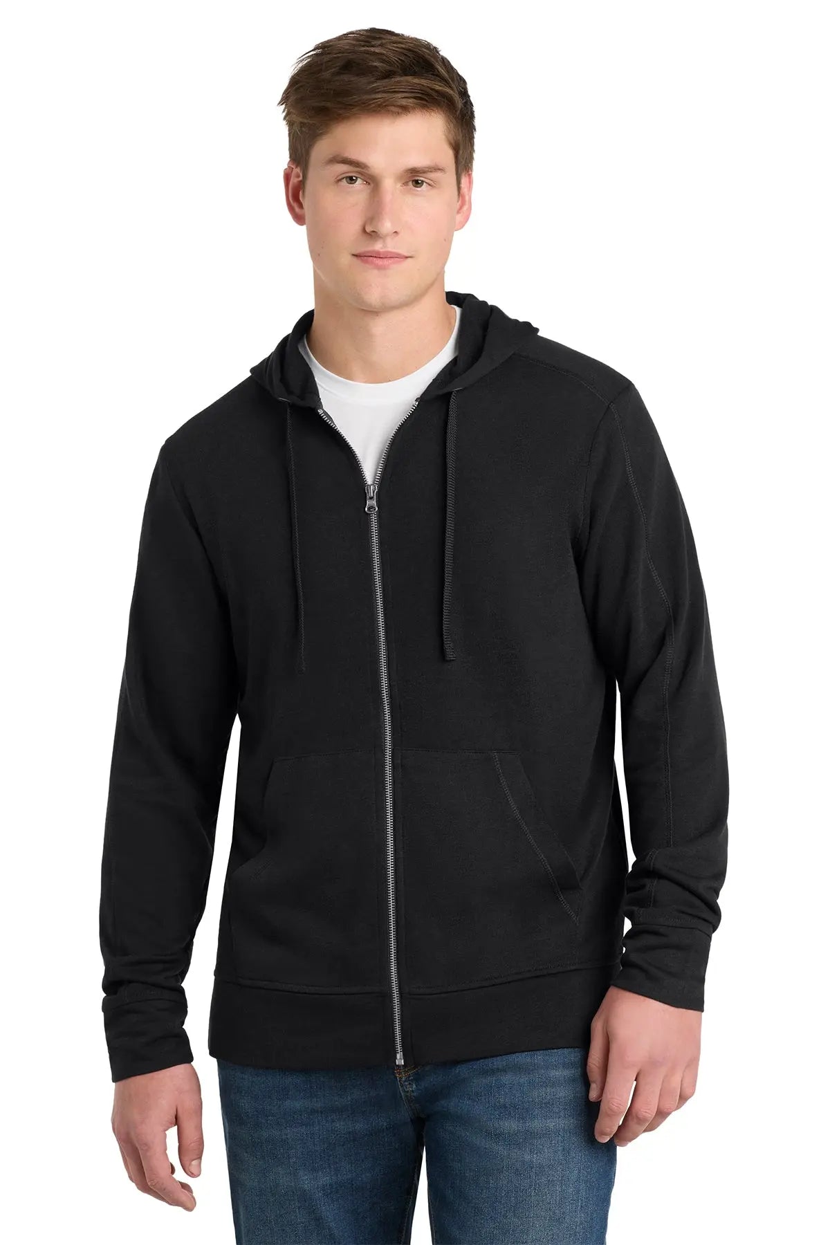 Sport-Tek® PosiCharge® Tri-Blend Wicking Fleece Full-Zip Hooded Jacket #ST293