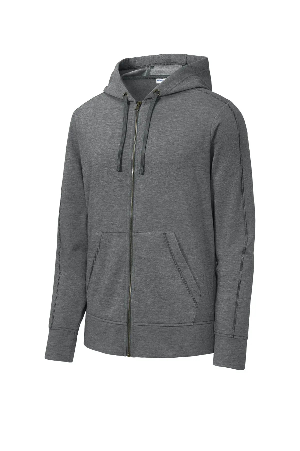 Sport-Tek® PosiCharge® Tri-Blend Wicking Fleece Full-Zip Hooded Jacket #ST293