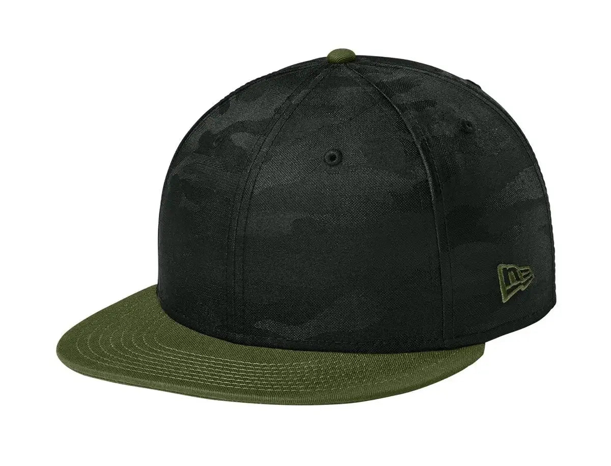 New Era® Camo Flat Bill Snapback Cap #NE407 Game Over Merch