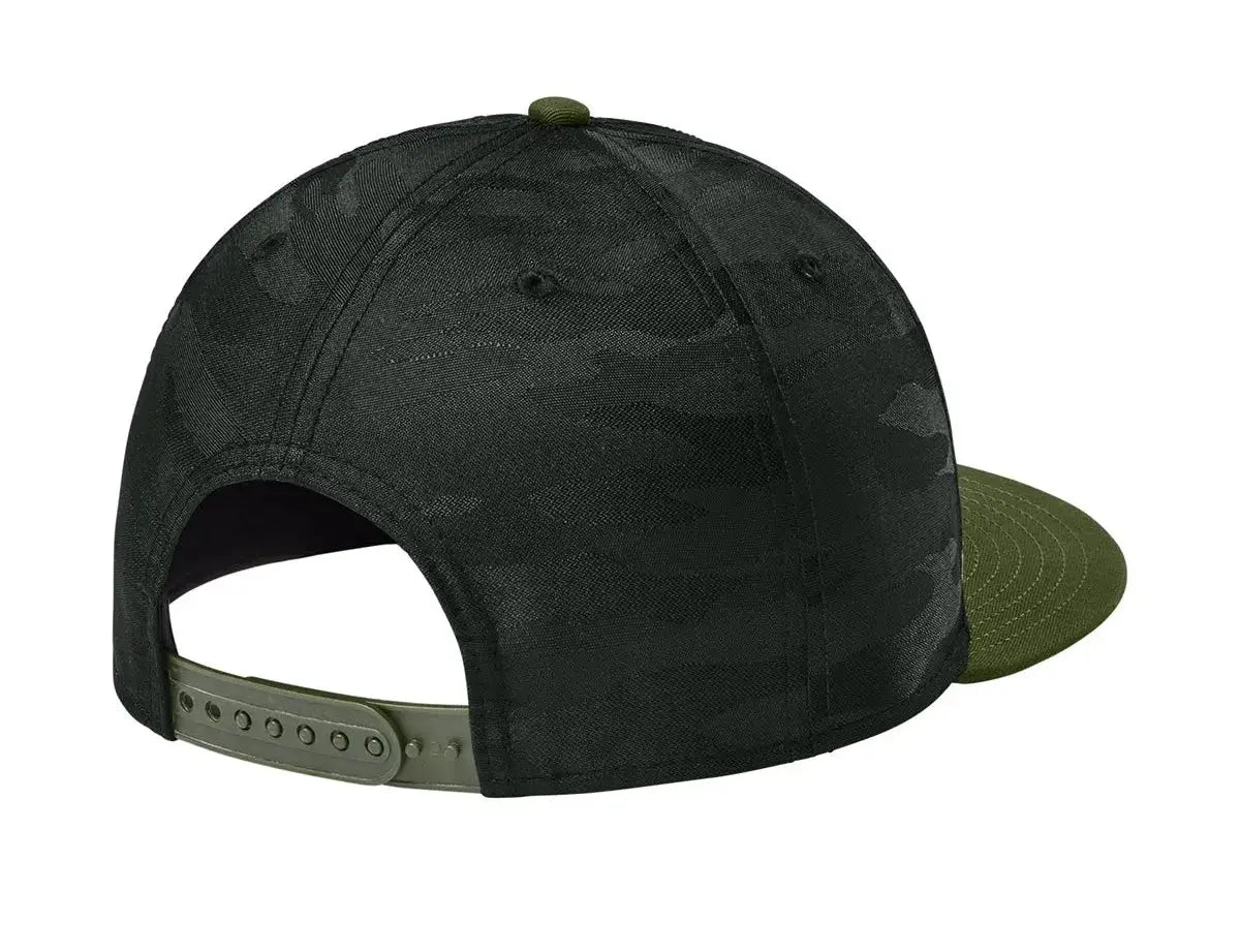 New Era® Camo Flat Bill Snapback Cap #NE407 Game Over Merch
