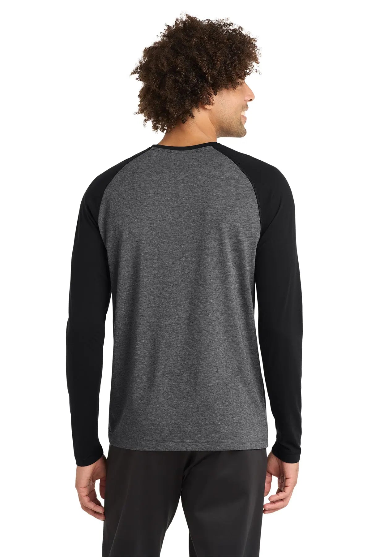 Sport-Tek® PosiCharge® Long Sleeve Tri-Blend Wicking Raglan Tee #ST400LS