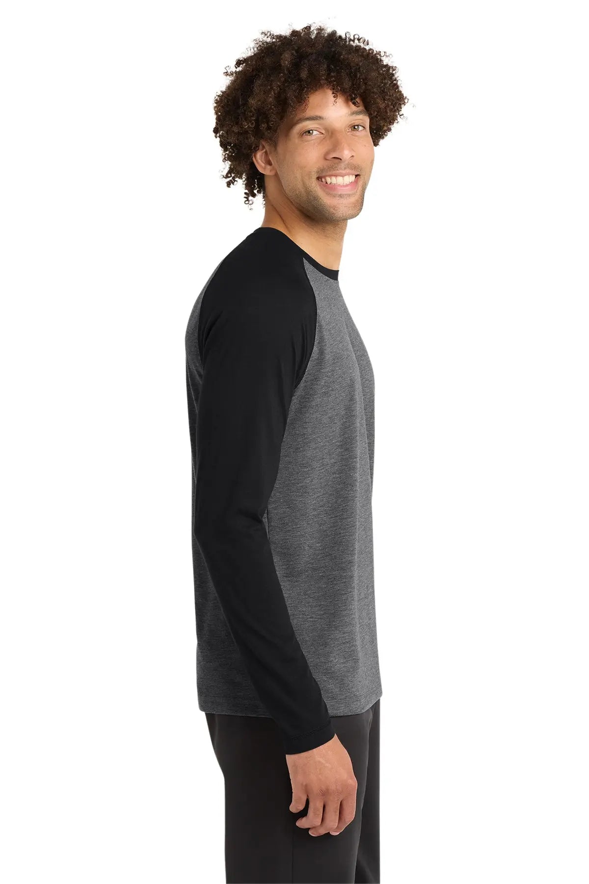 Sport-Tek® PosiCharge® Long Sleeve Tri-Blend Wicking Raglan Tee #ST400LS