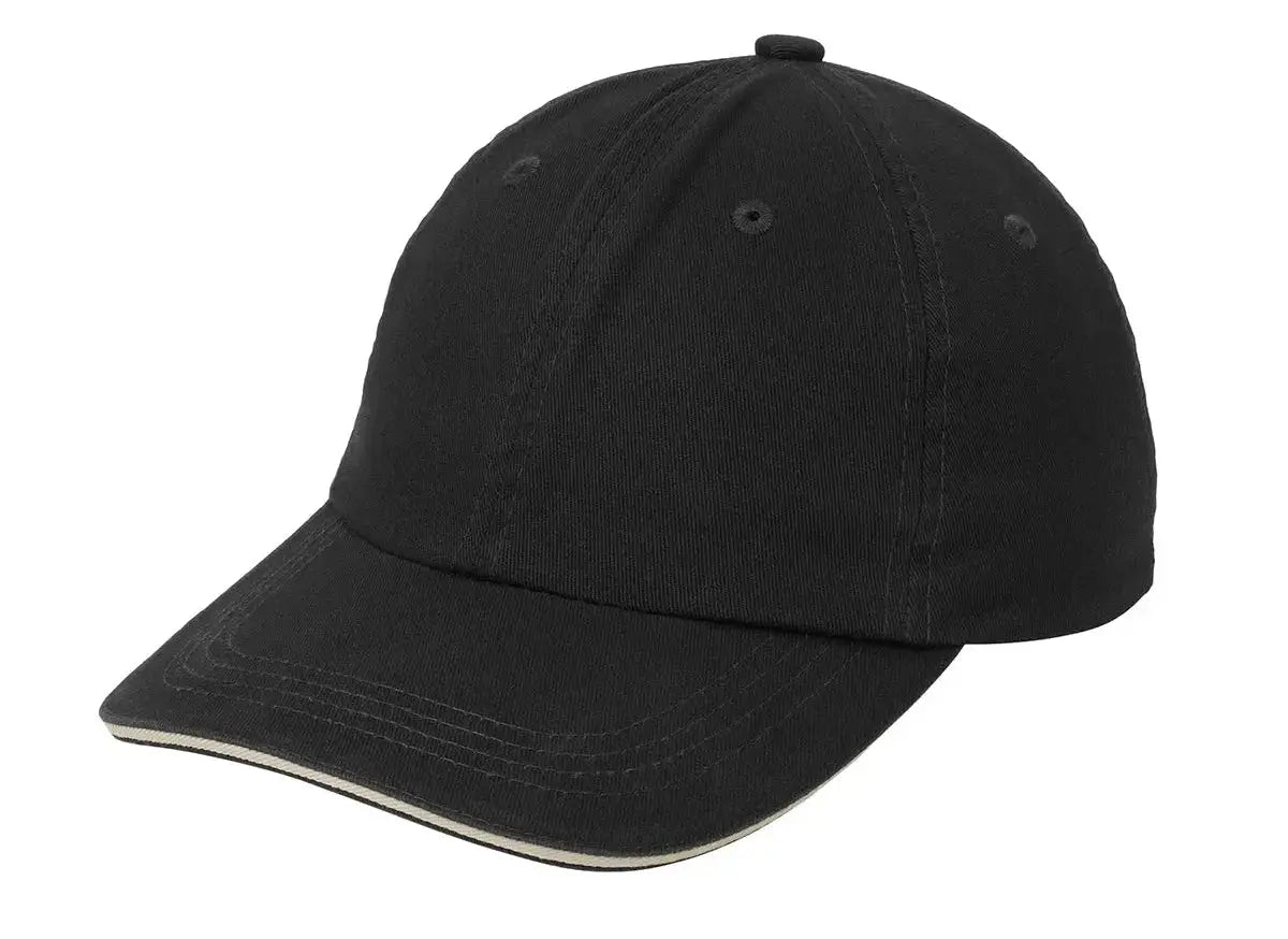 Port Authority® Sandwich Bill Cap with Striped Closure #C830 Game Over Merch