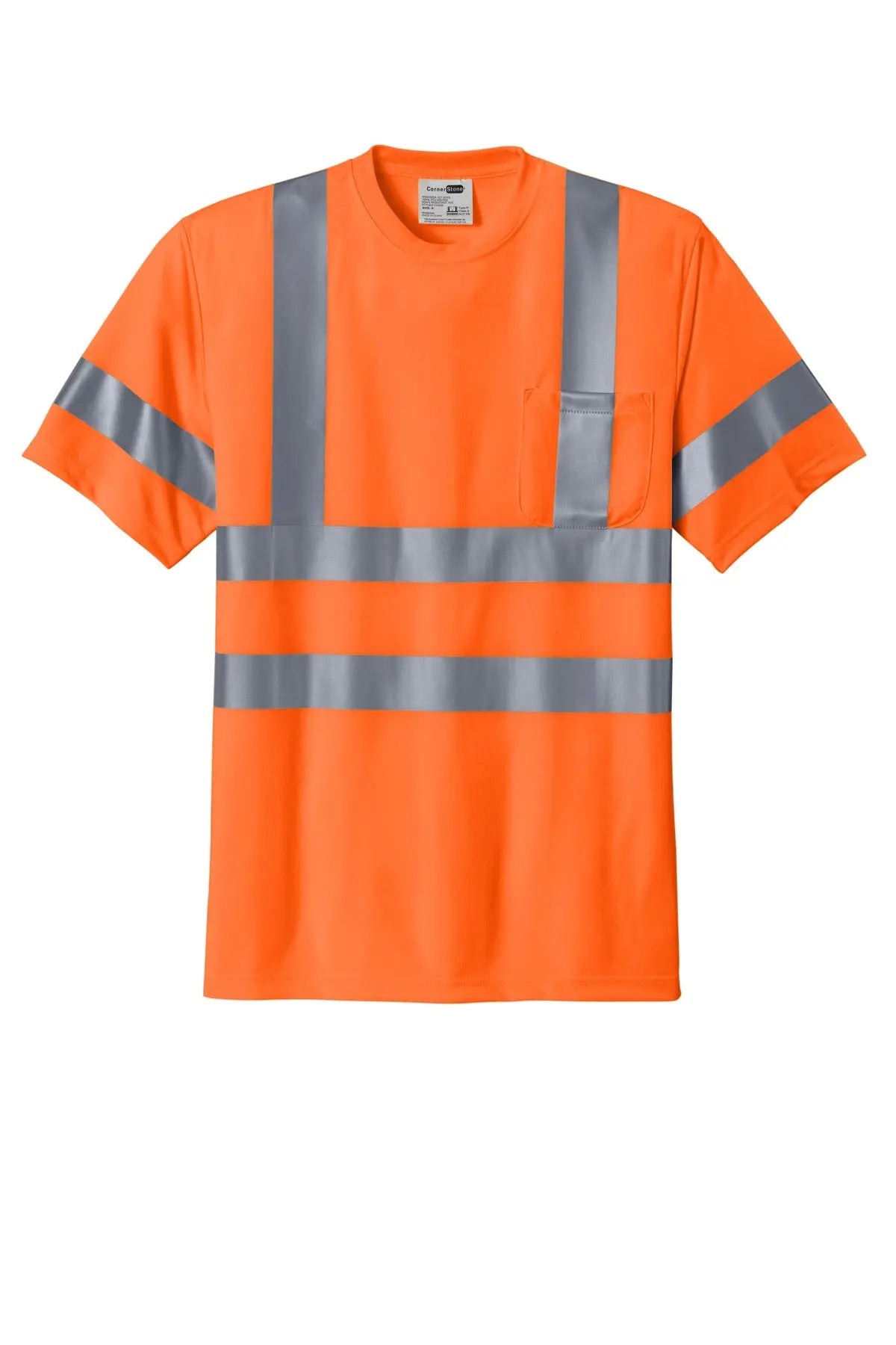 CornerStone® ANSI 107 Class 3 Short Sleeve Snag-Resistant Reflective T-Shirt #CS408