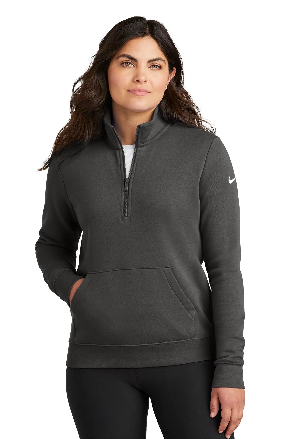 Nike Women's Club Fleece Sleeve Swoosh 1/2-Zip #NKDX6720 Game Over Merch