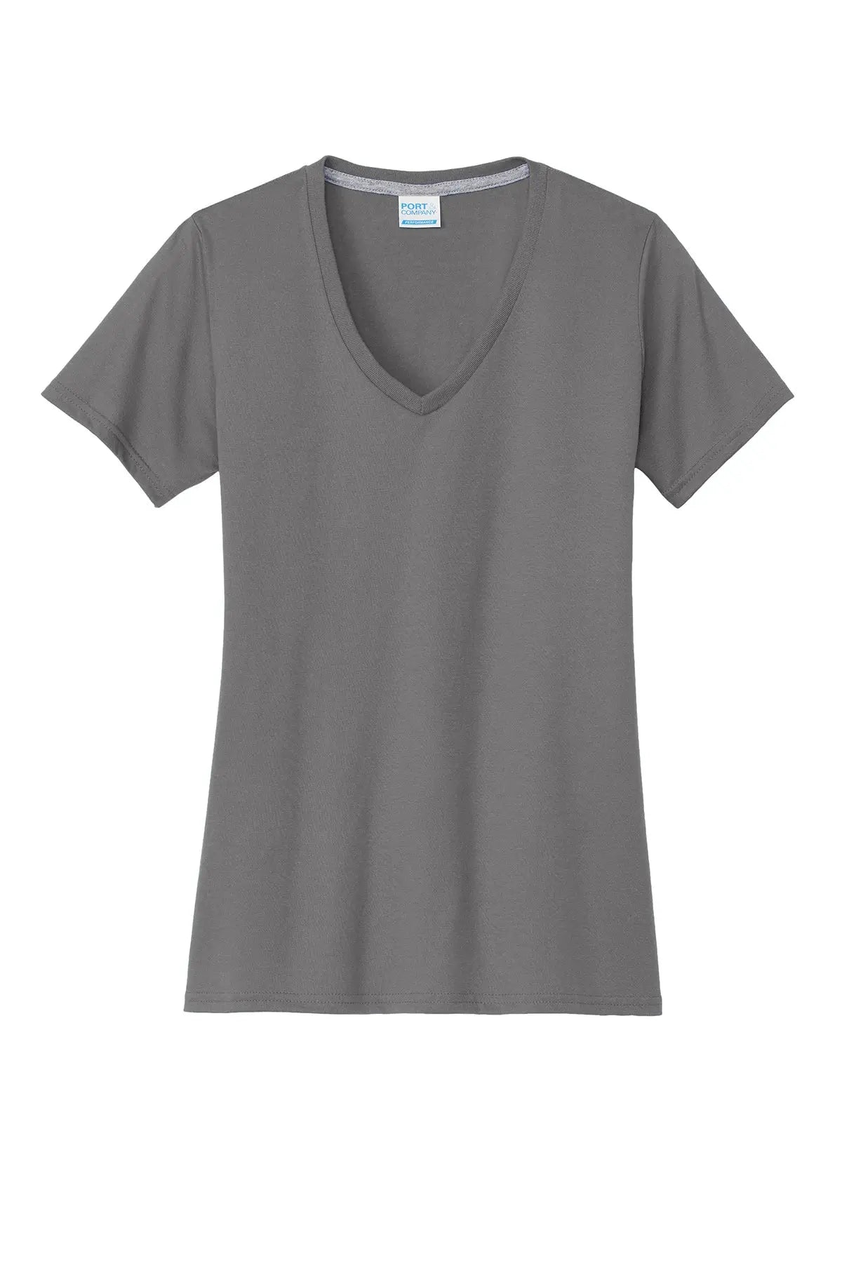 Port & Co™ Women's Performance Blend V-Neck Tee #LPC381V
