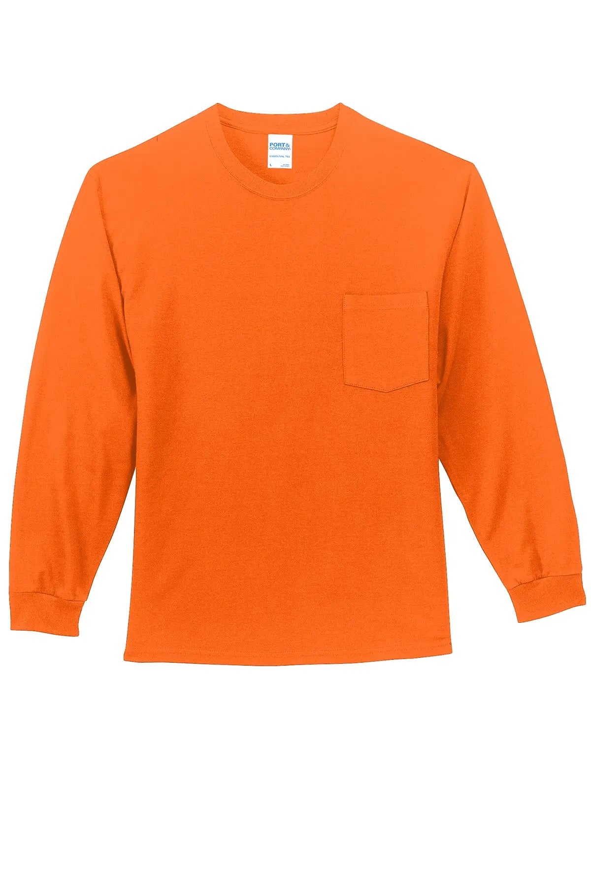 Port & Co™ Long Sleeve Essential Pocket Tee #PC61LSP Game Over Merch