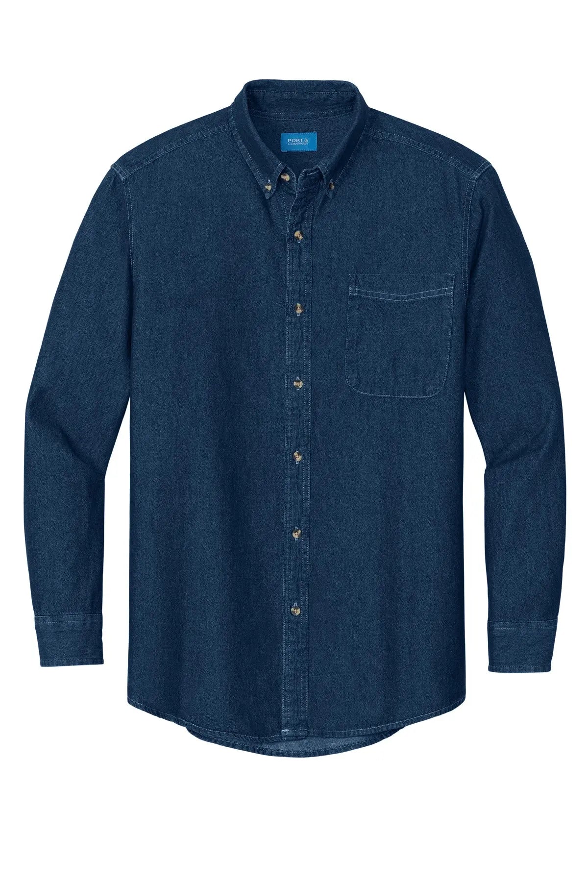 Port & Co™ Long Sleeve Value Denim Shirt #SP10