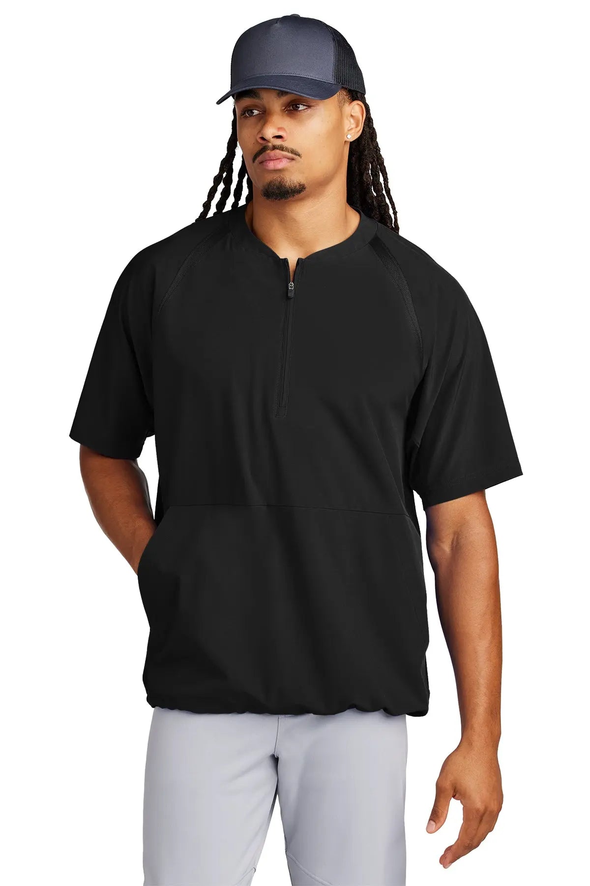 Sport-Tek® Repeat 1/2-Zip Short Sleeve Jacket #JST489 Game Over Merch