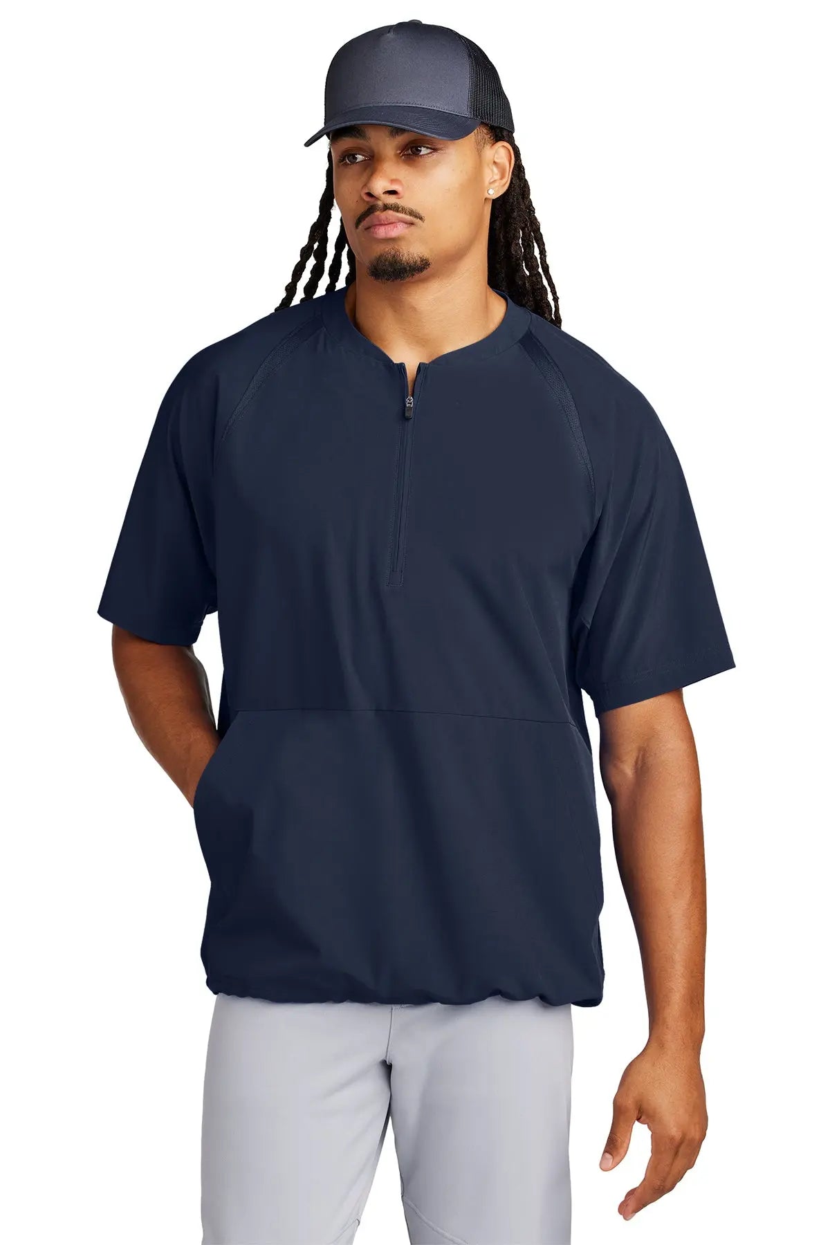 Sport-Tek® Repeat 1/2-Zip Short Sleeve Jacket #JST489 Game Over Merch