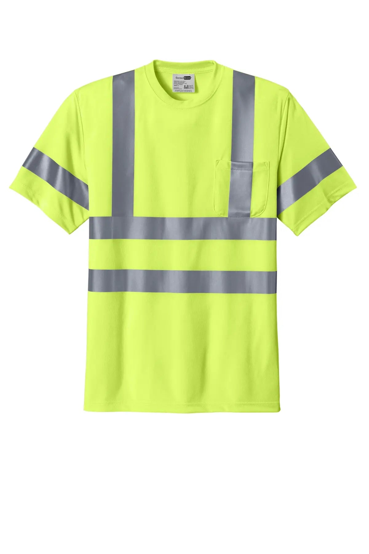 CornerStone® ANSI 107 Class 3 Short Sleeve Snag-Resistant Reflective T-Shirt #CS408