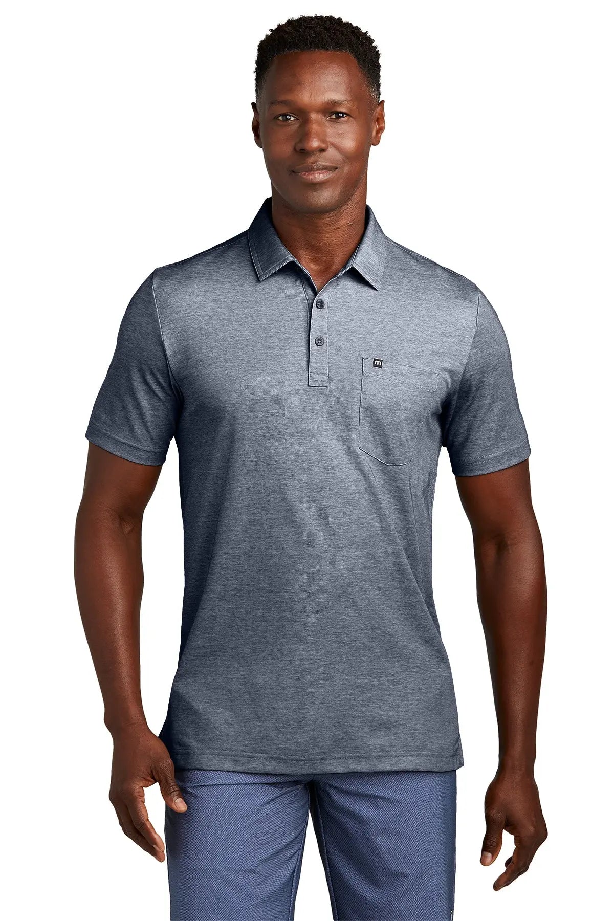 TravisMathew Oceanside Heather Pocket Polo #TM1MY404Game Over Merch