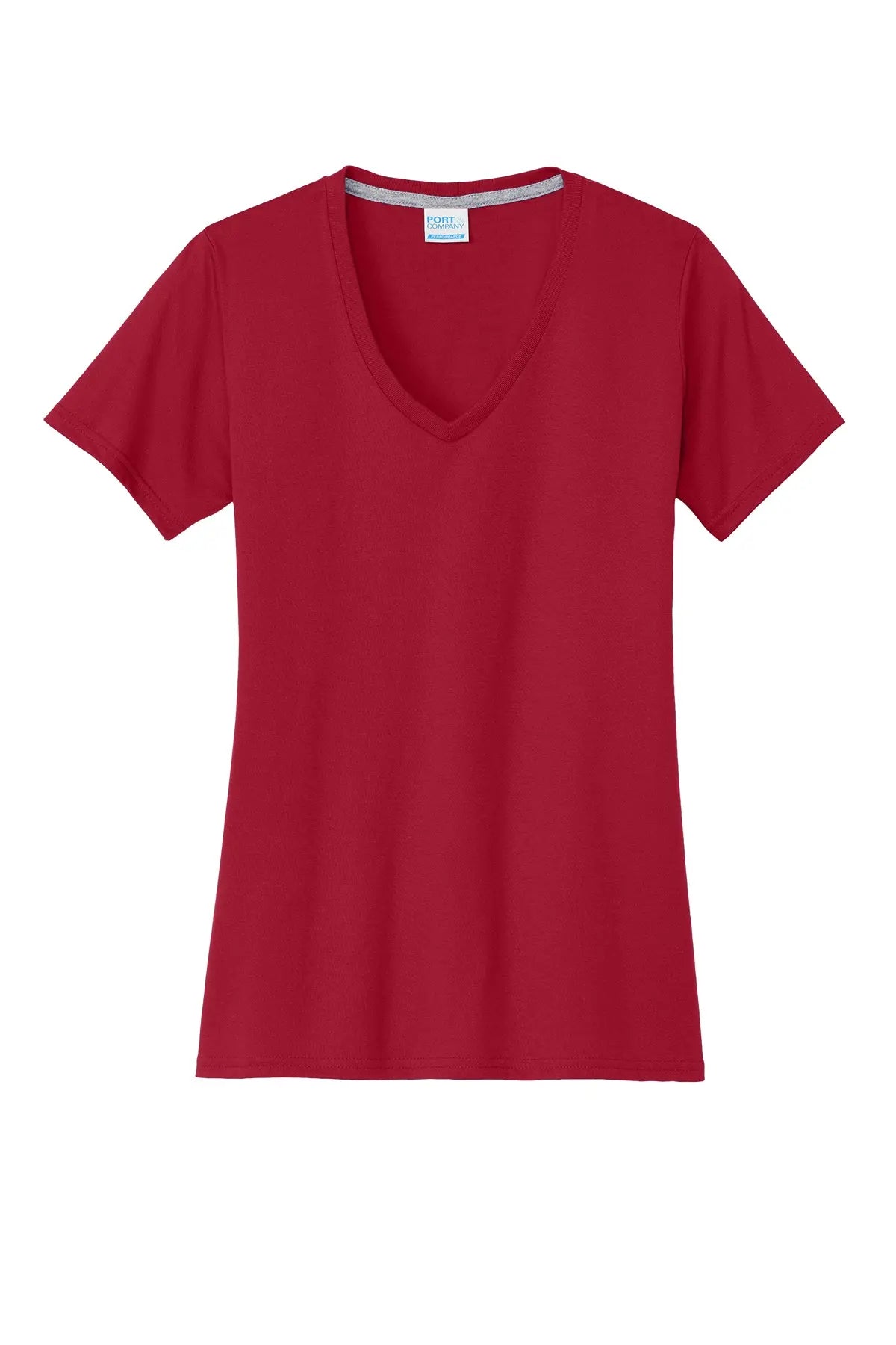 Port & Co™ Women's Performance Blend V-Neck Tee #LPC381V