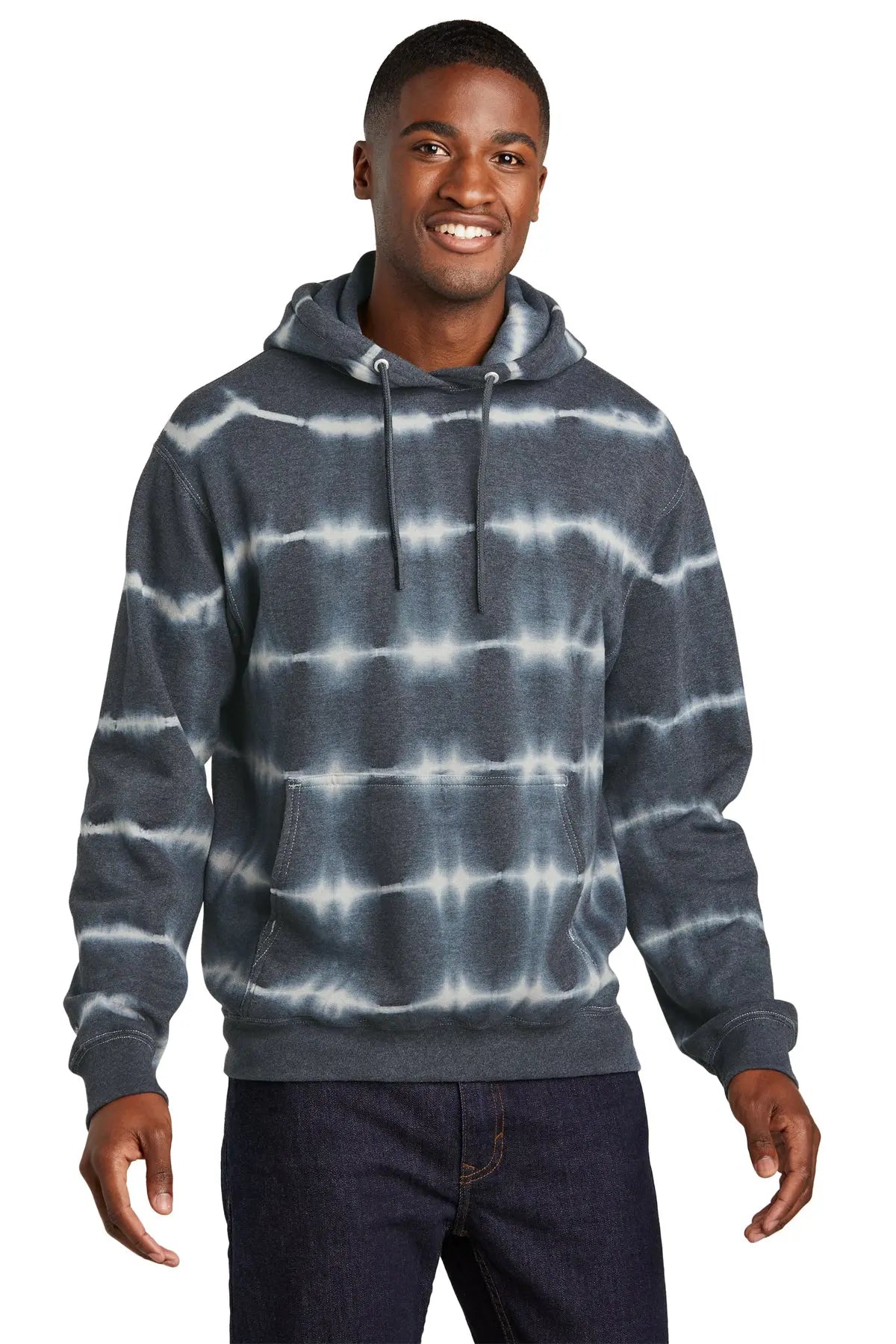 Port & Co™ Allover Stripe Tie-Dye Fleece #PC143