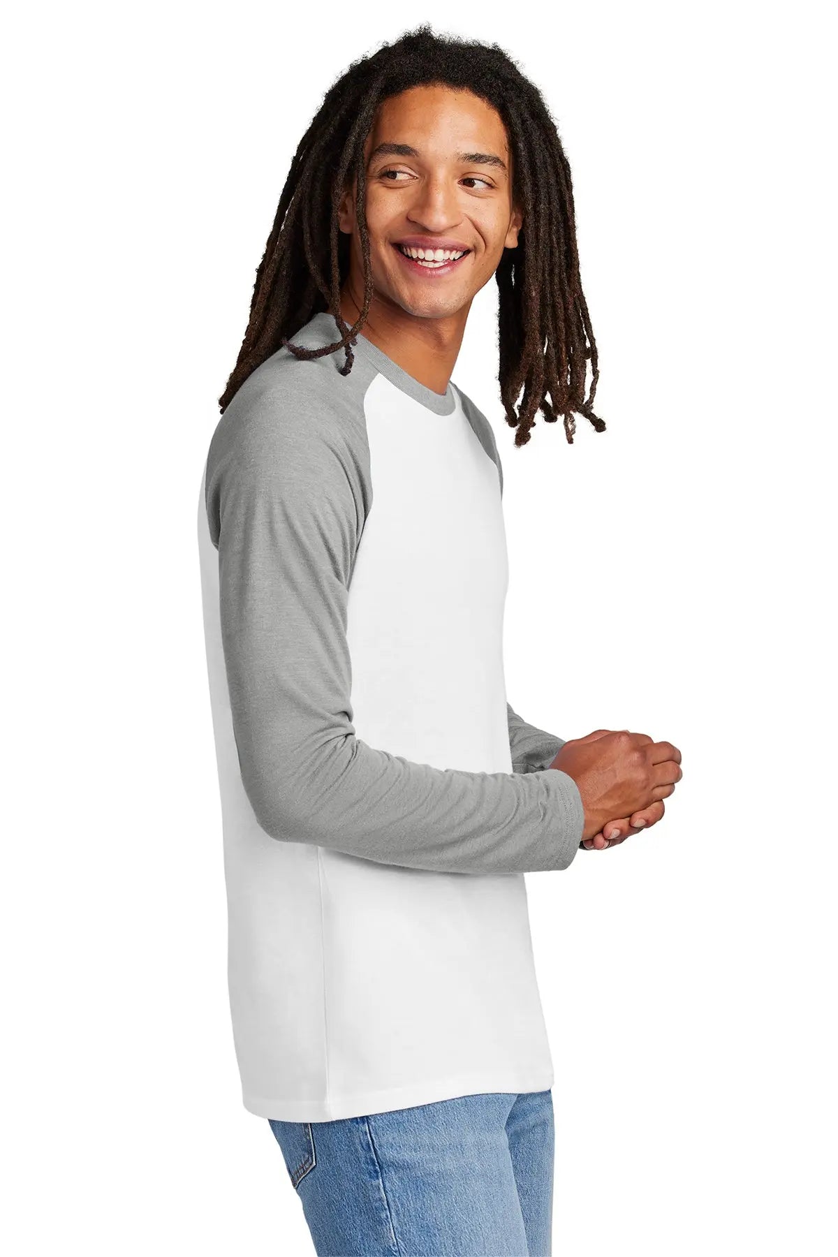 Allmade® Unisex Tri-Blend Long Sleeve Colorblock Raglan #AL6009