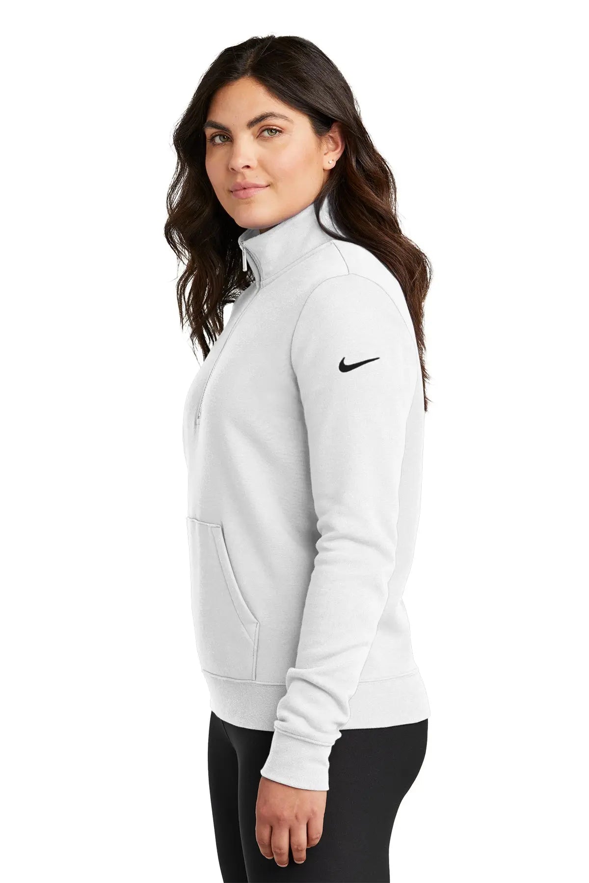Nike Women's Club Fleece Sleeve Swoosh 1/2-Zip #NKDX6720 Game Over Merch