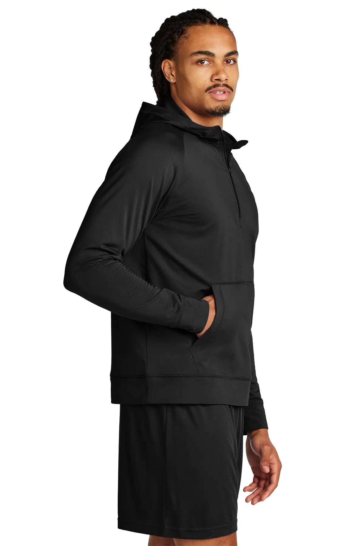 Sport-Tek® Sport-Wick® Stretch 1/2-Zip Hoodie #ST856 Game Over Merch