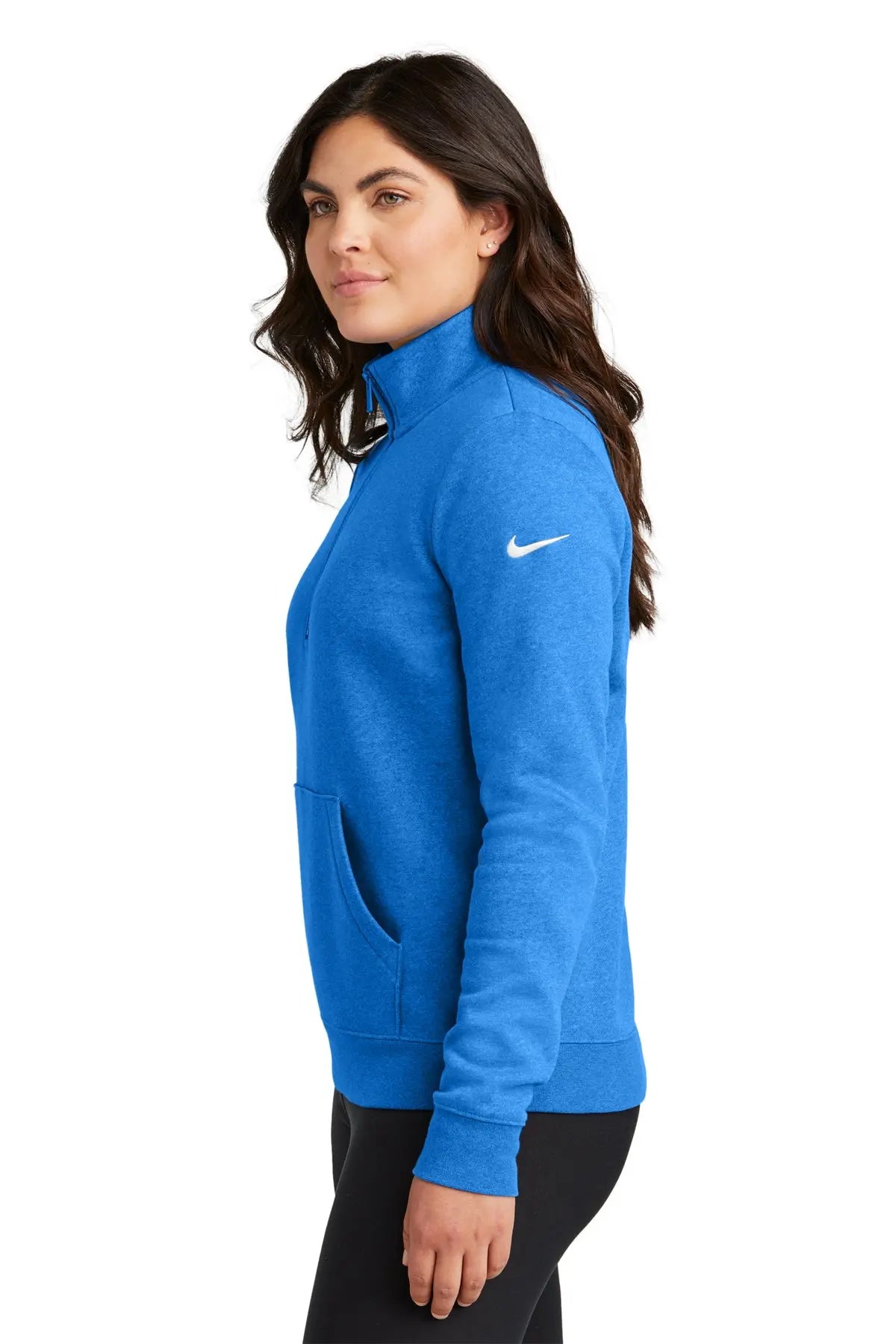 Nike Women's Club Fleece Sleeve Swoosh 1/2-Zip #NKDX6720 Game Over Merch