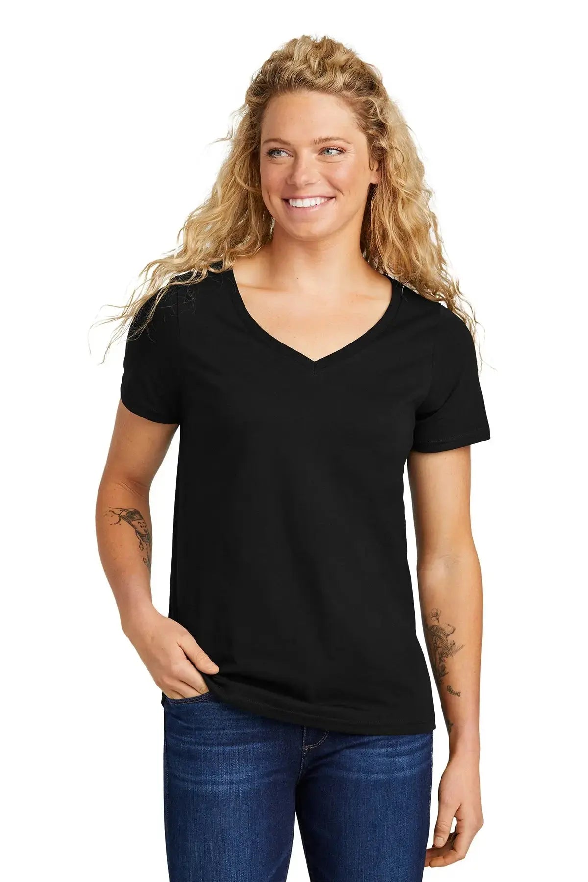 Volunteer Knitwear™ Women’s Daily V-Neck Tee #LVL45V Game Over Merch