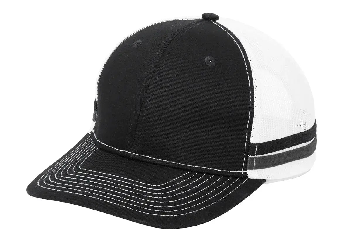 Port Authority ® Two-Stripe Snapback Trucker Cap #C113 Game Over Merch
