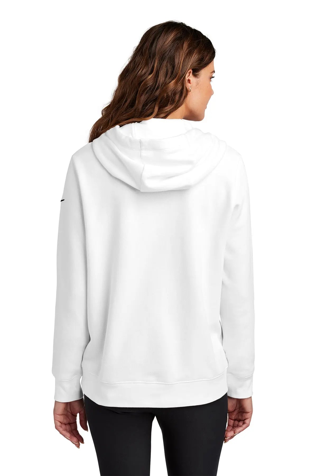 Nike Women's Club Fleece Sleeve Swoosh Pullover Hoodie #NKFD9889