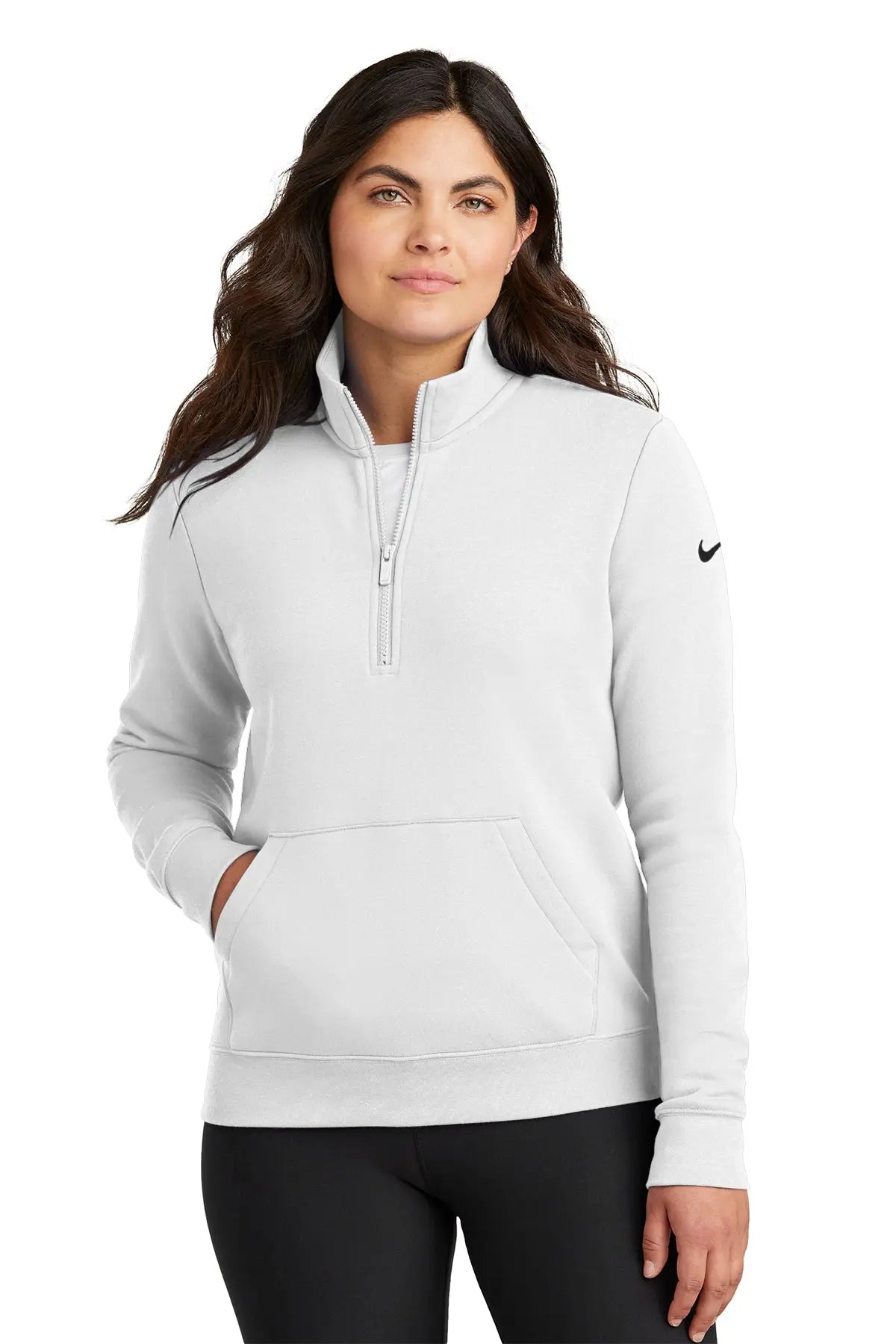 Nike Women's Club Fleece Sleeve Swoosh 1/2-Zip #NKDX6720 Game Over Merch