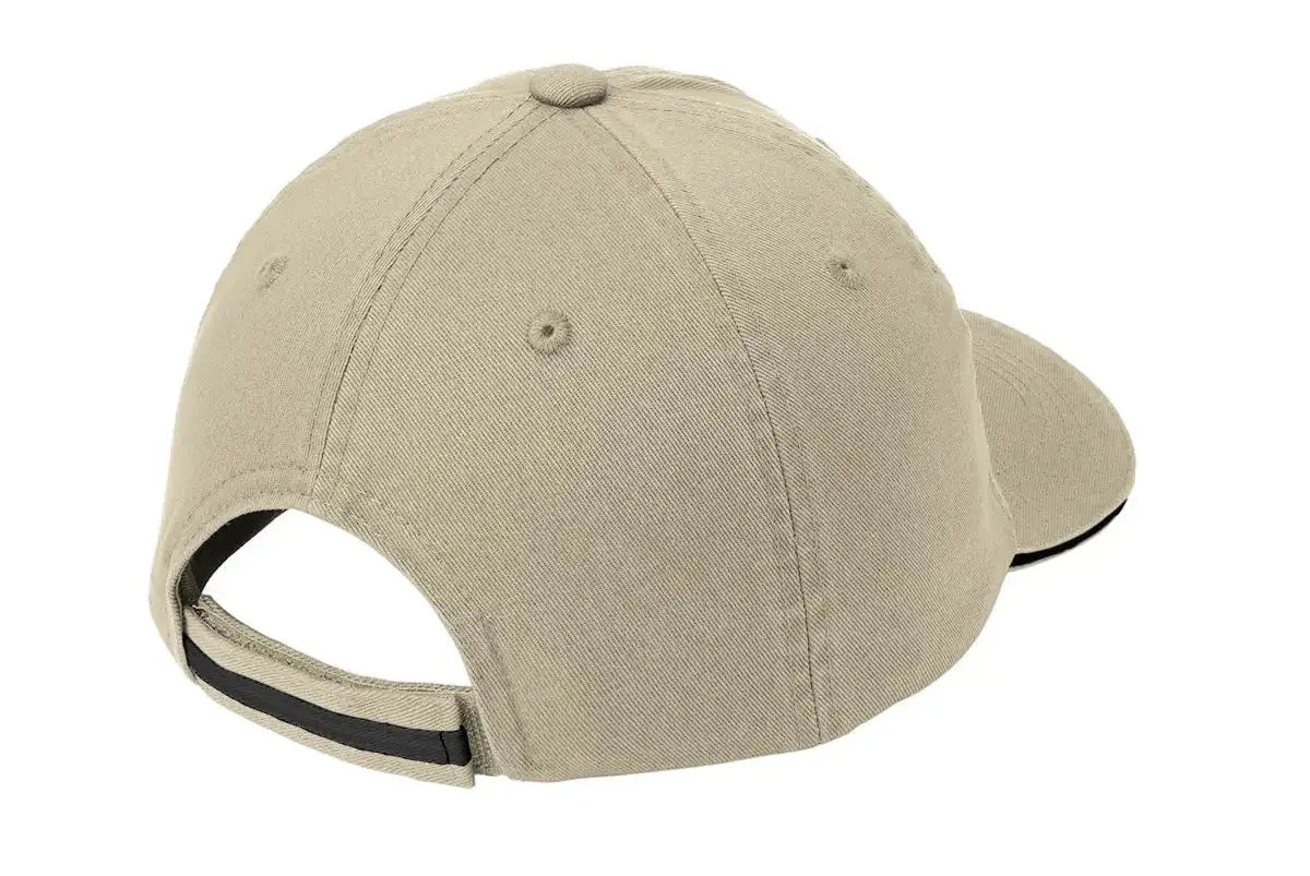Port Authority® Sandwich Bill Cap with Striped Closure #C830 Game Over Merch