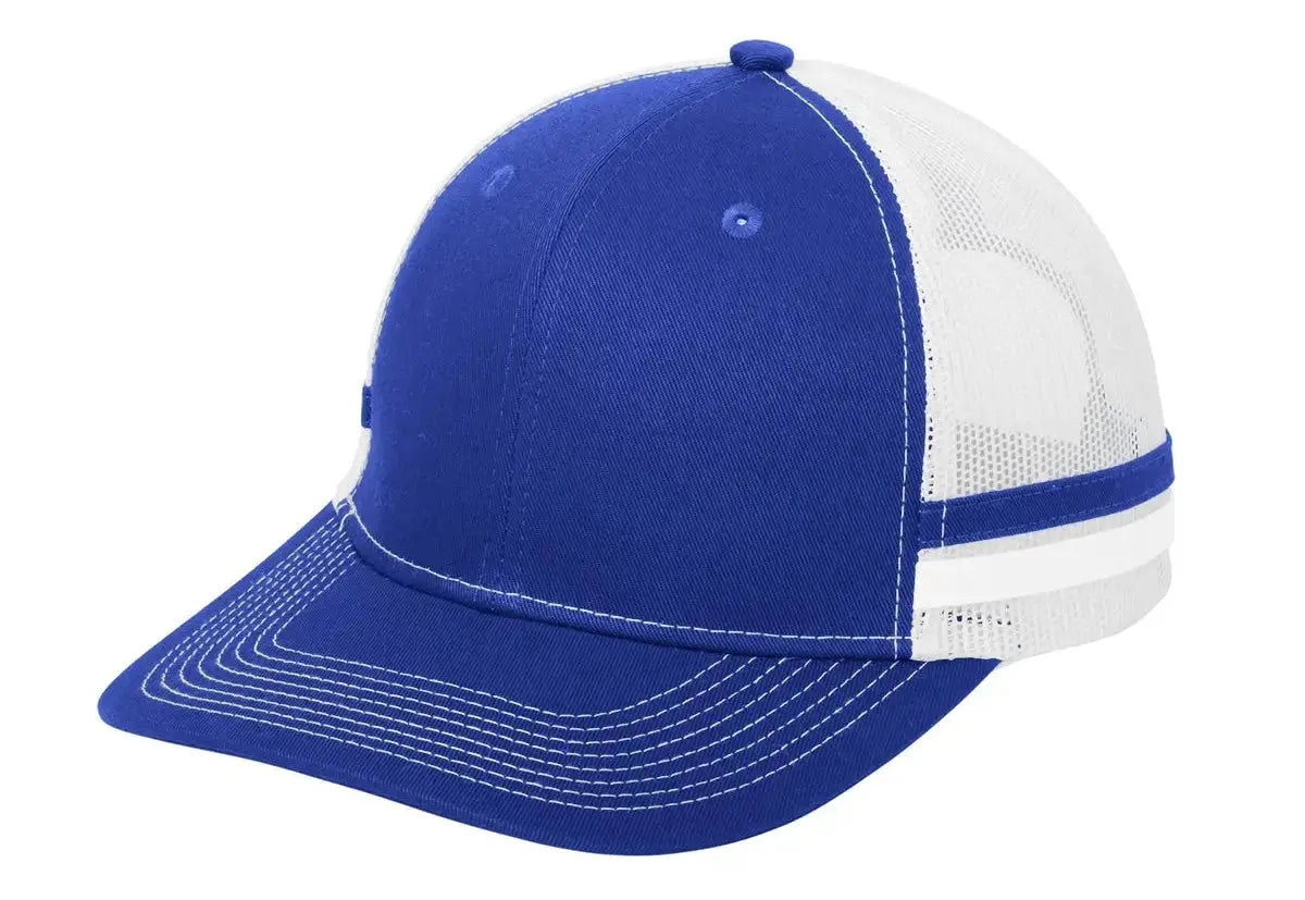 Port Authority ® Two-Stripe Snapback Trucker Cap #C113 Game Over Merch