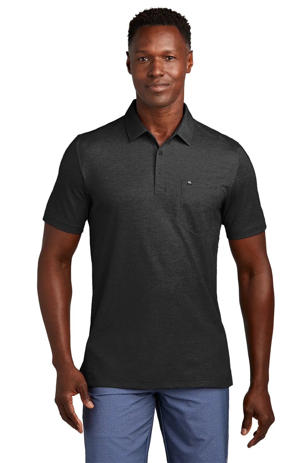 TravisMathew Oceanside Heather Pocket Polo #TM1MY404Game Over Merch
