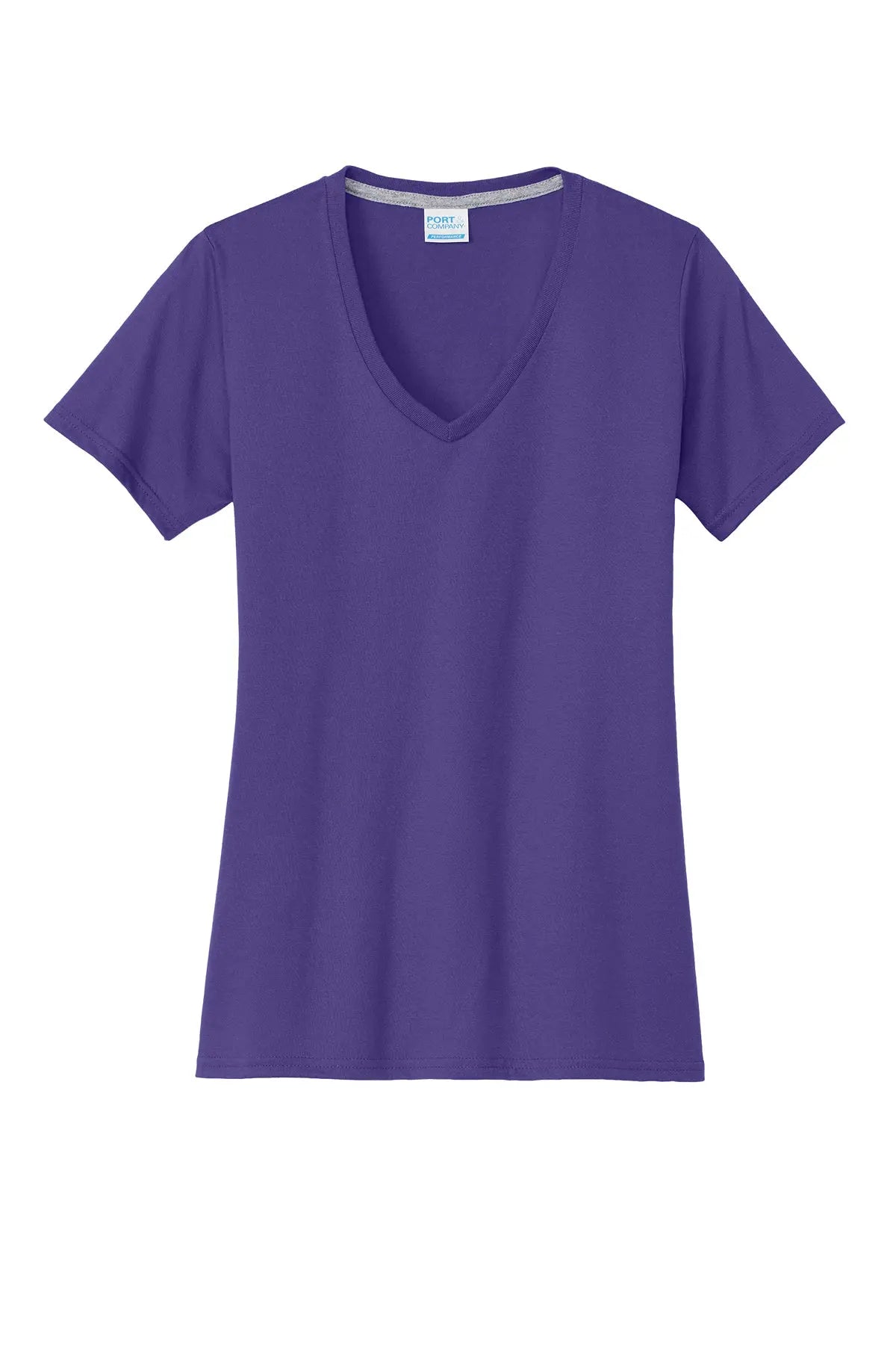 Port & Co™ Women's Performance Blend V-Neck Tee #LPC381V