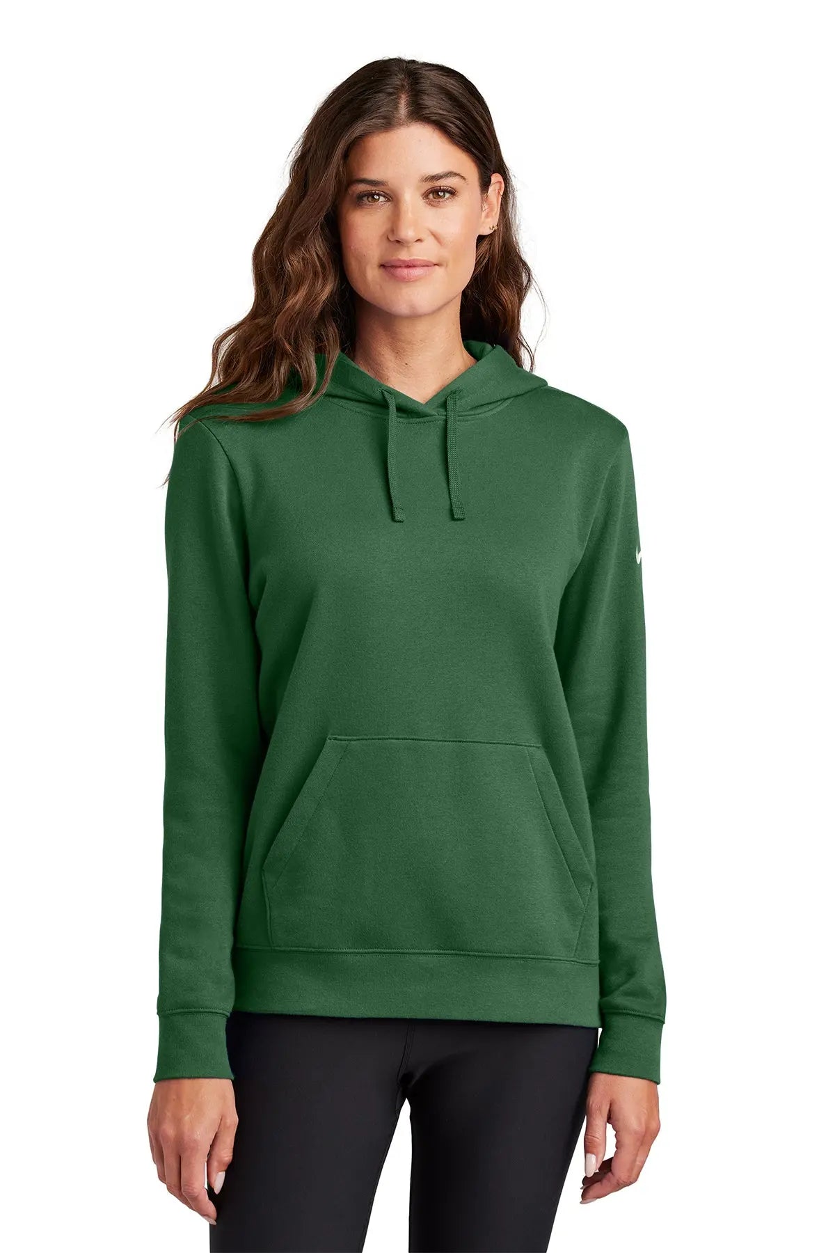 Nike Women's Club Fleece Sleeve Swoosh Pullover Hoodie #NKFD9889