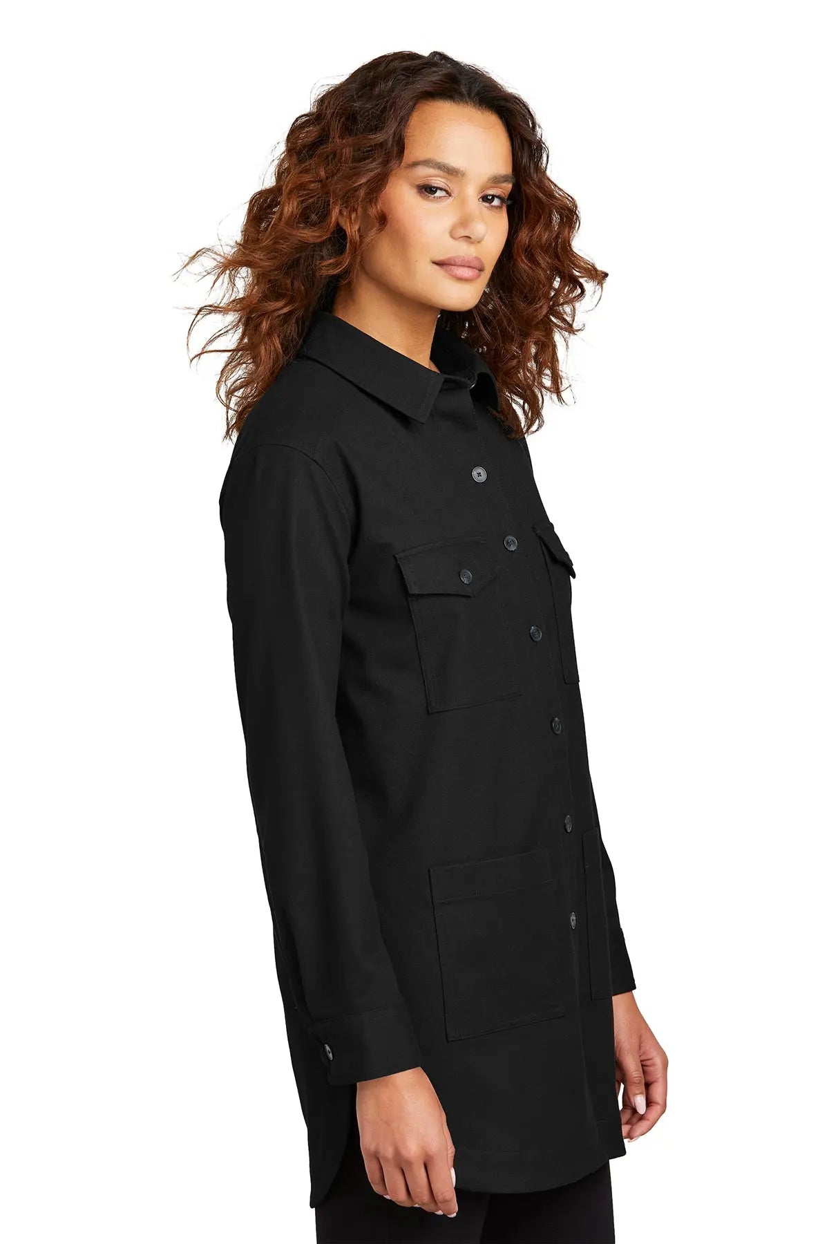 Mercer+Mettle® Women’s Long Sleeve Twill Overshirt #MM2021