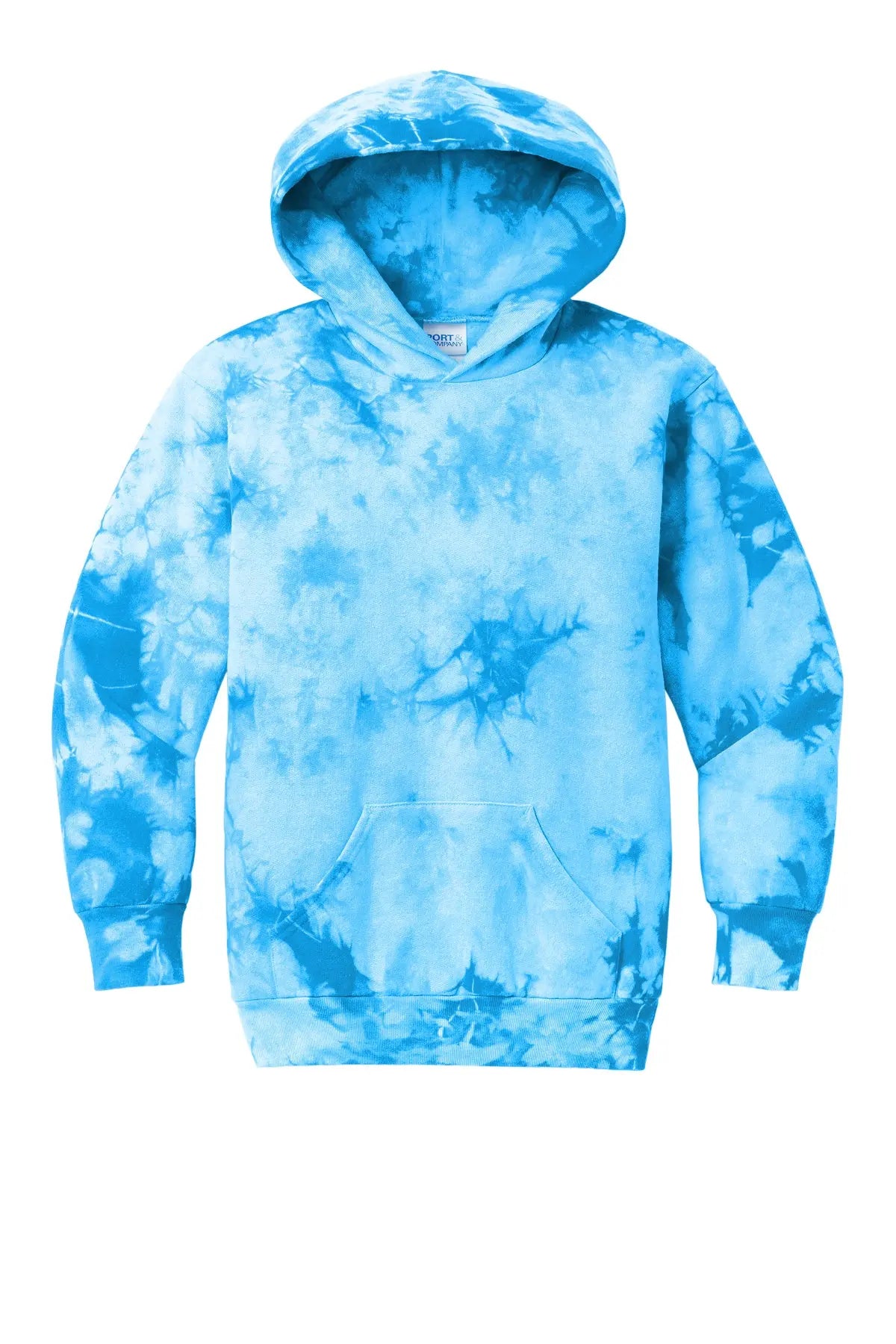 Port & Co™ Youth Crystal Tie-Dye Pullover Hoodie #PC144Y